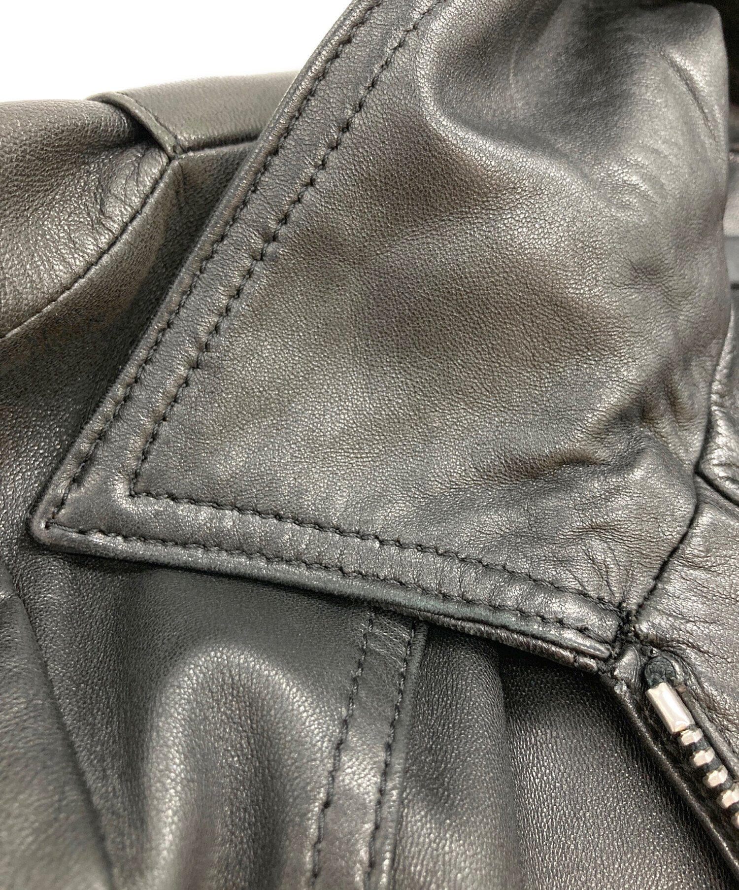 ルードギャラリー ライダースジャケット シングル シープスキン 中古・古着通販】RUDE GALLERY (ルードギャラリー) シープスキン