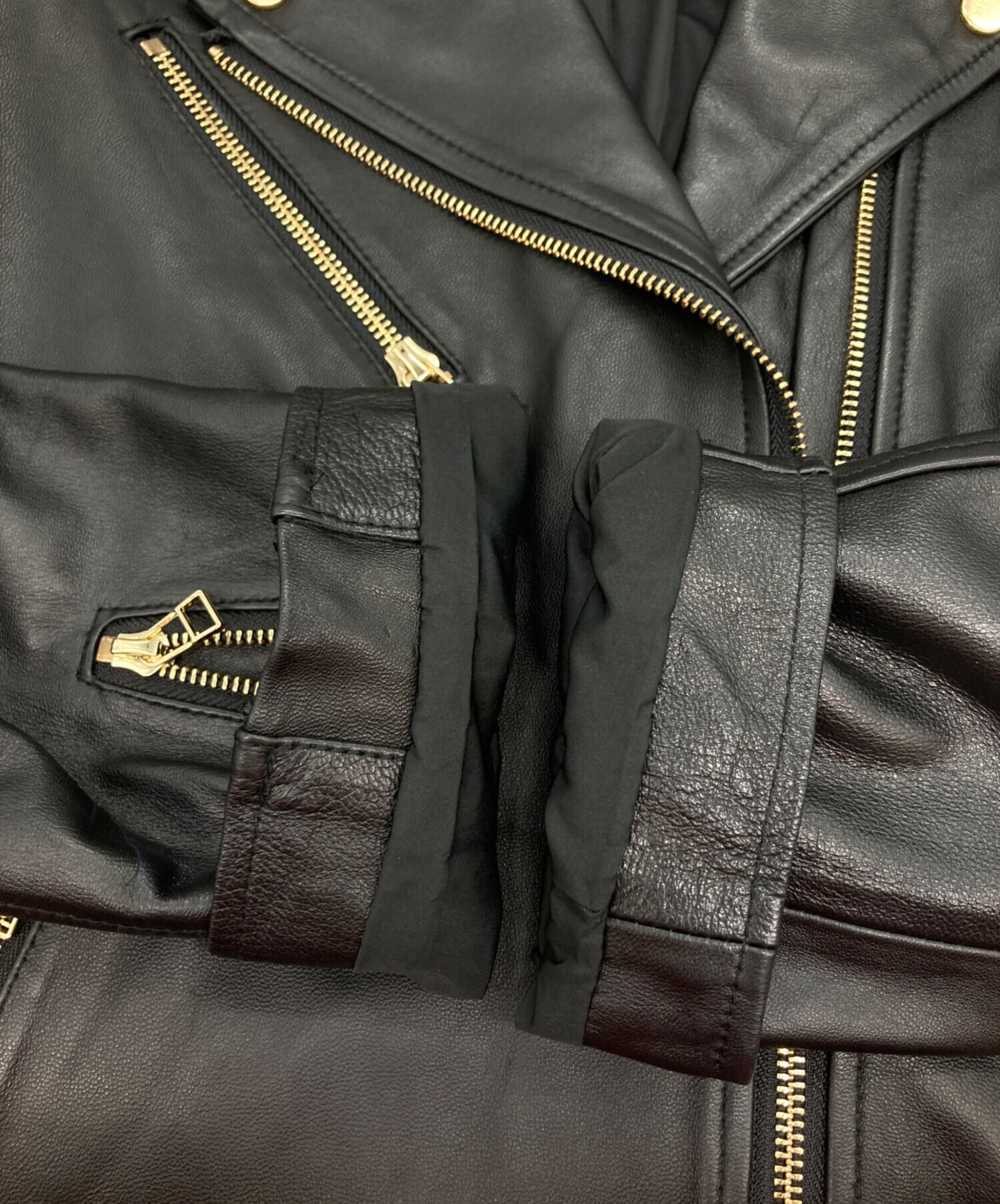 中古・古着通販】Risley (リズレー) シープレザージャケット ブラック