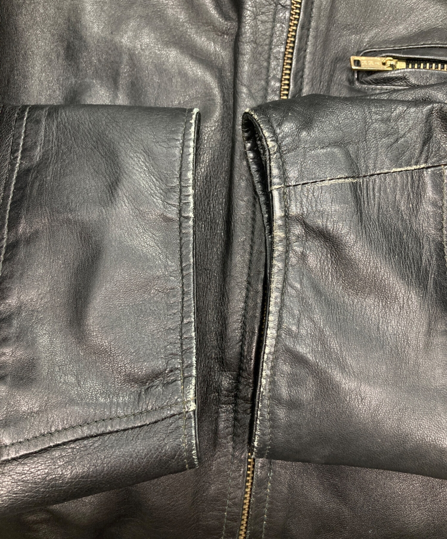 中古・古着通販】VERA PELLE (ベラペレ) レザージャケット ブラック