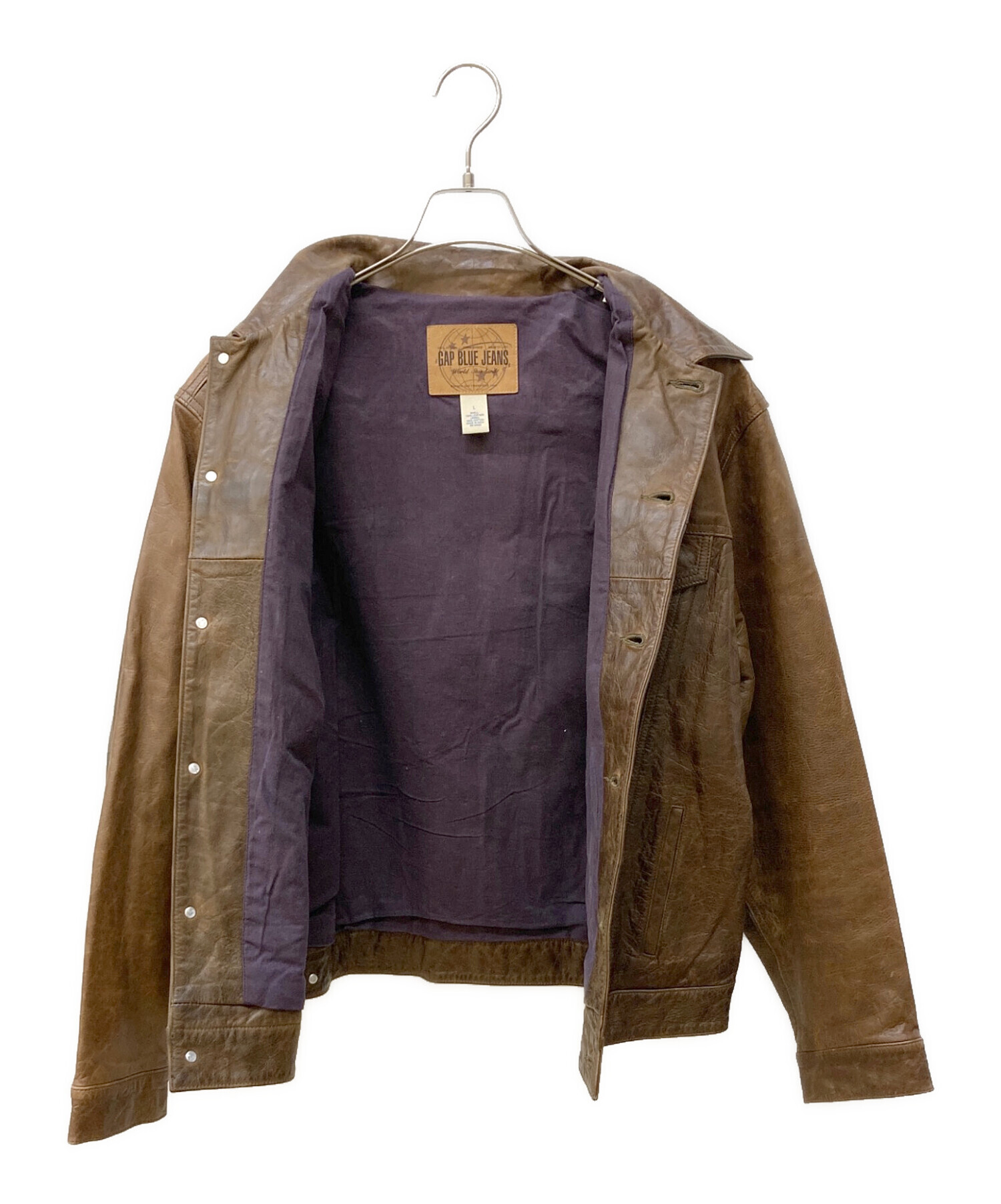 中古・古着通販】GAP (ギャップ) 4thタイプレザージャケット ブラウン