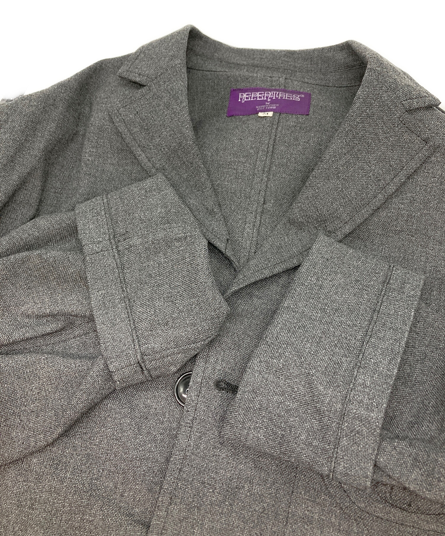 mfpen エムエフペン テーラードジャケット メンズ 【古着】【中古】 中古・古着通販】NEPENTHES (ネペンテス) テーラードジャケット グレー