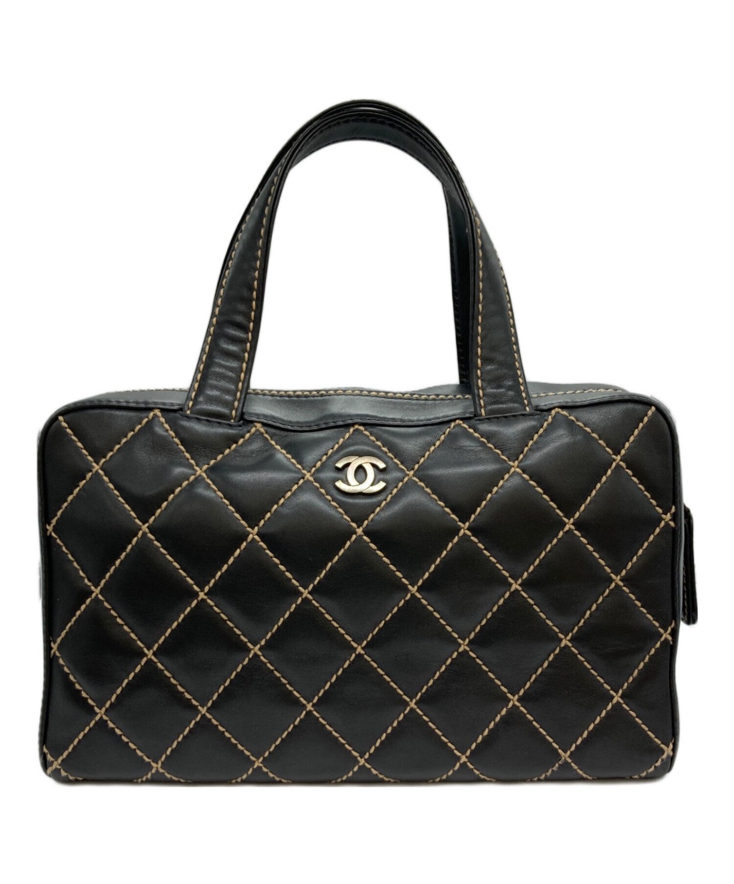 CHANEL シャネル ワイルドステッチ ハンドバッグ 中古・古着通販】CHANEL (シャネル) ワイルドステッチハンドバッグ