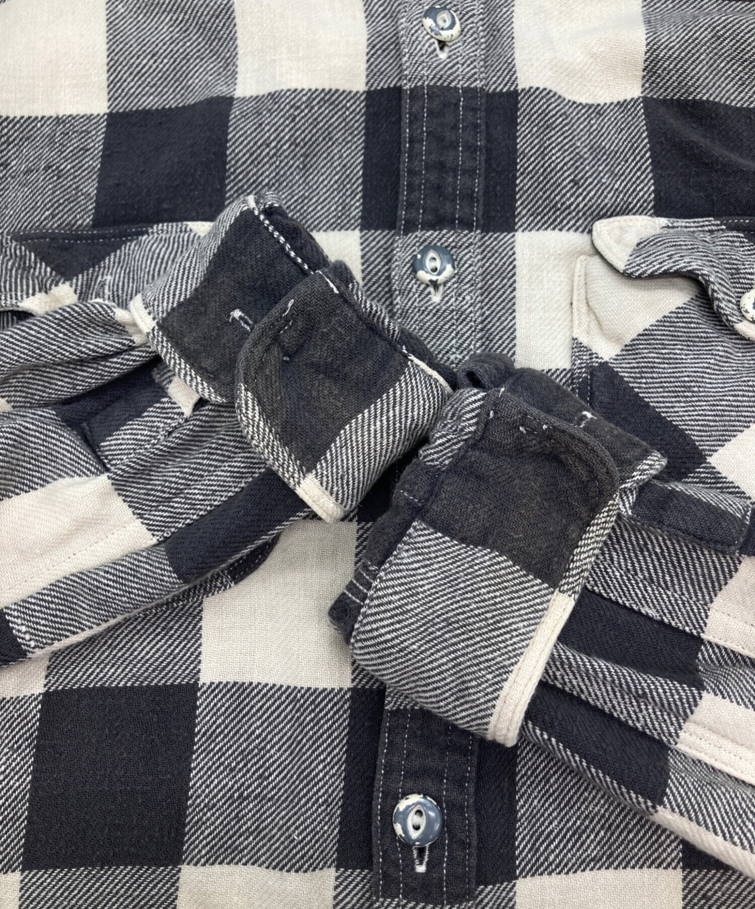 【美品】現行品 ポロラルフローレン ブロックチェック ネルシャツ 黒 グレー 美品】現行品 ポロラルフローレン ブロックチェック ネルシャツ 黒