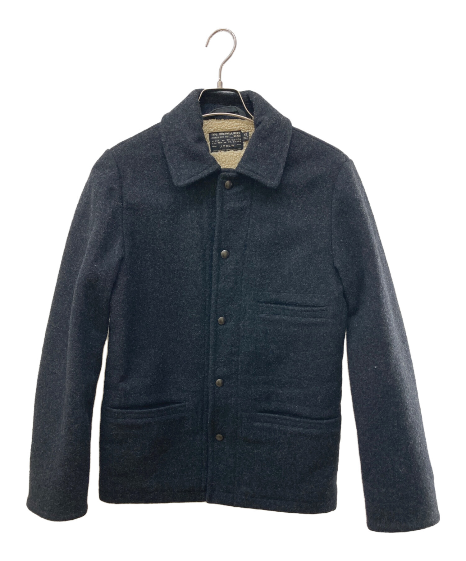 中古・古着通販】J.CREW (ジェイクルー) 裏ボアウールカバーオール