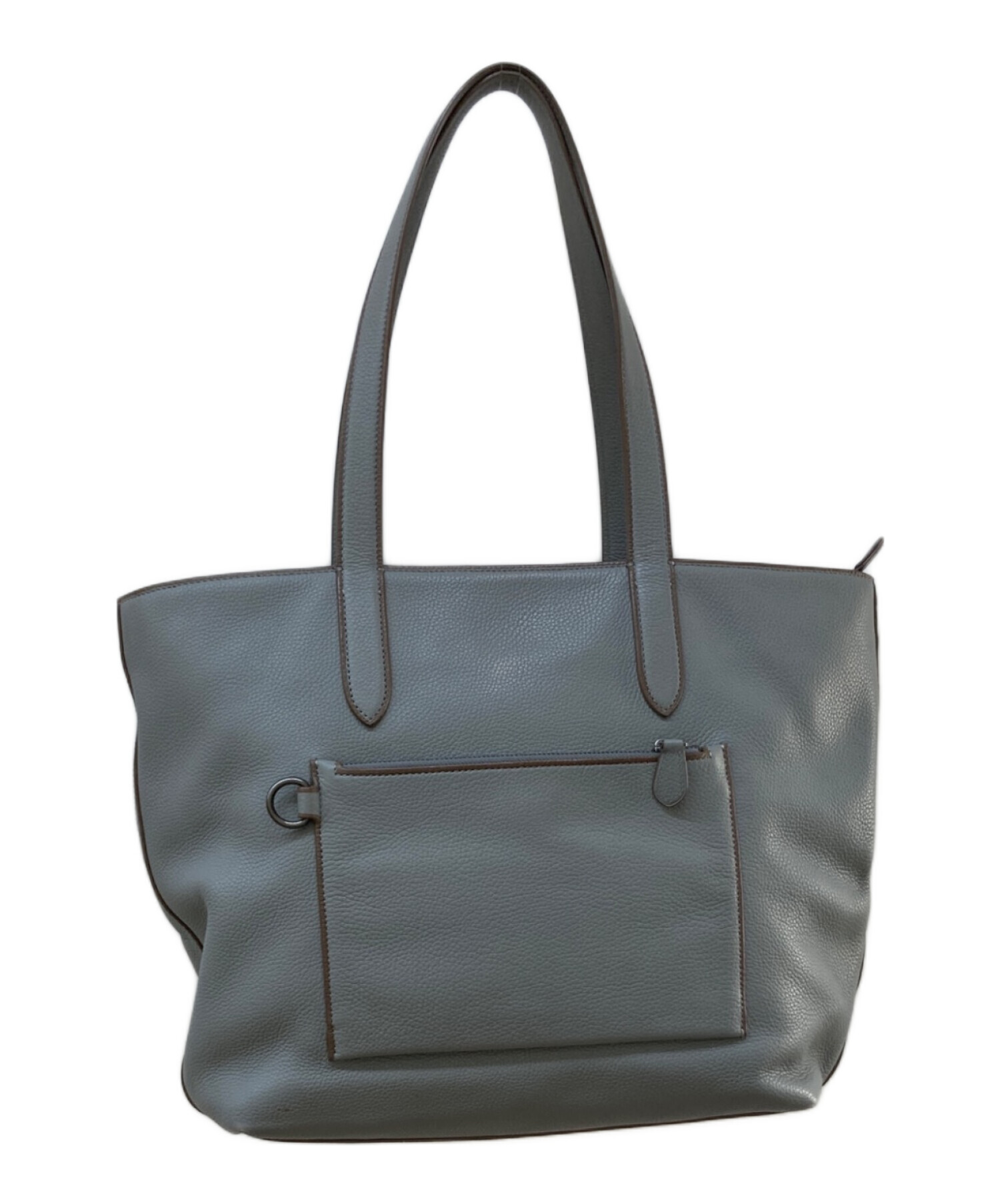 中古・古着通販】COACH (コーチ) レザートートバッグ グレー｜ブランド 