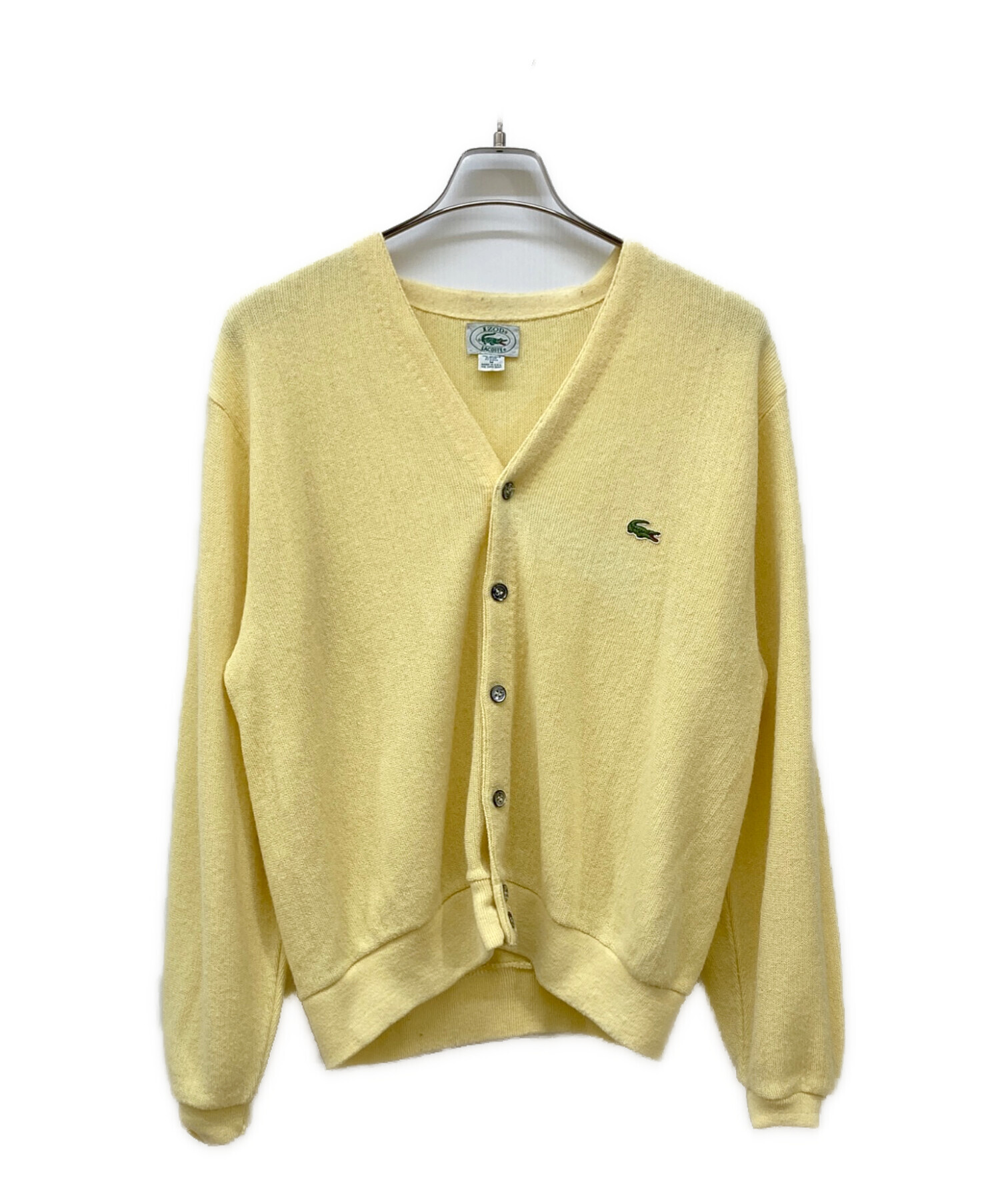 中古・古着通販】IZOD (アイゾッド) アクリルカーディガン イエロー 