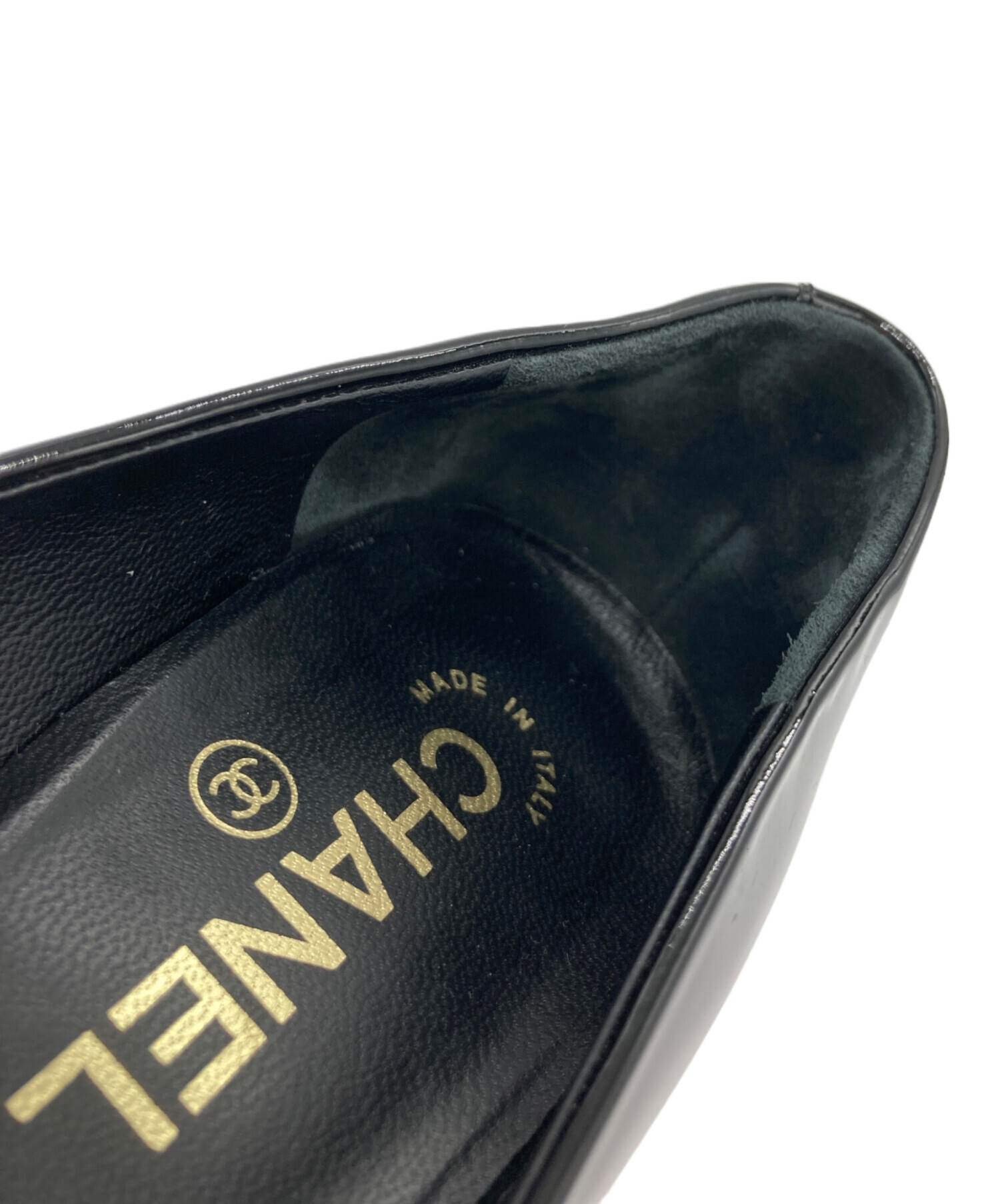 中古・古着通販】CHANEL (シャネル) エナメルハイヒールパンプス