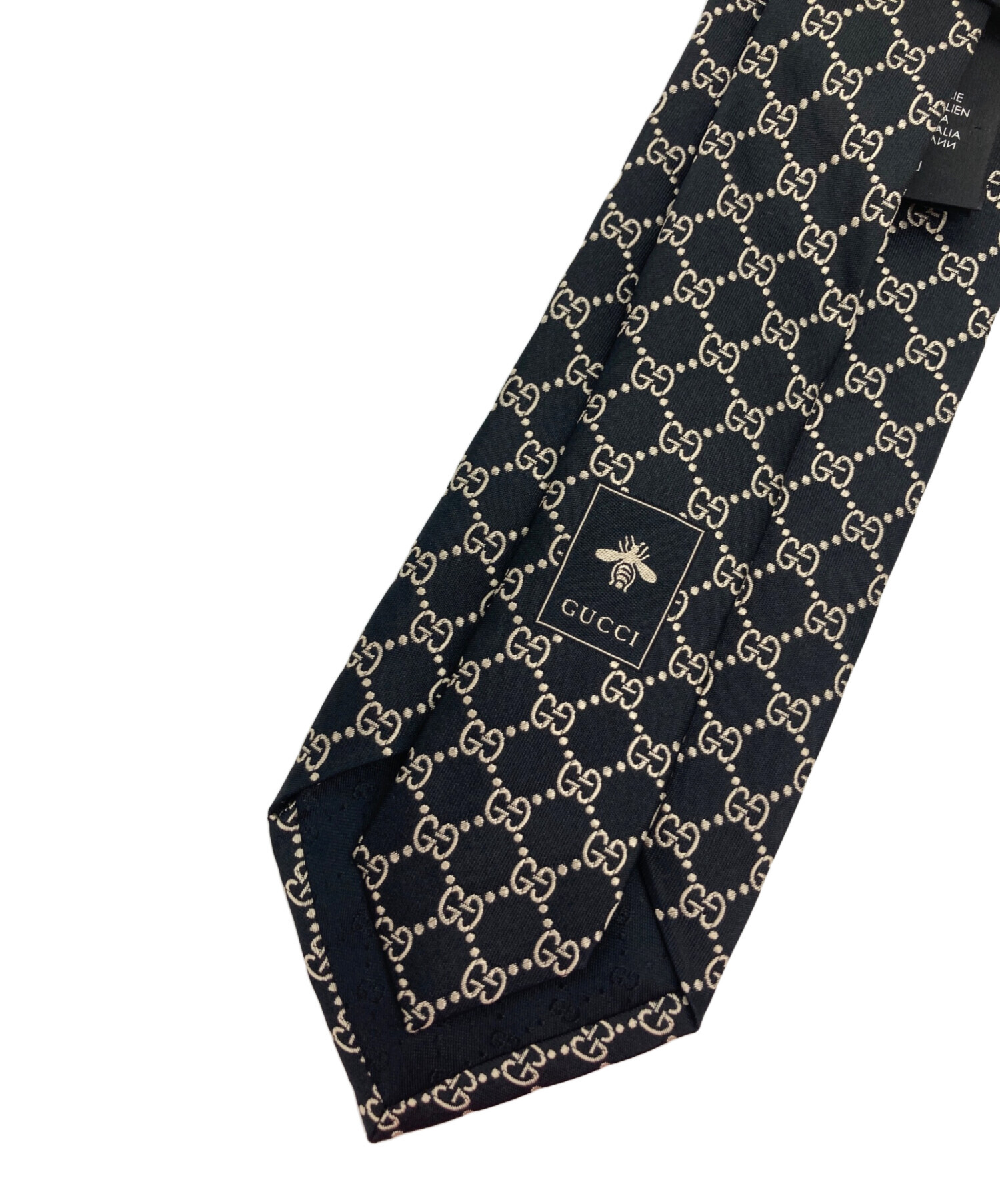 中古・古着通販】GUCCI (グッチ) GG柄ネクタイ ブラック サイズ