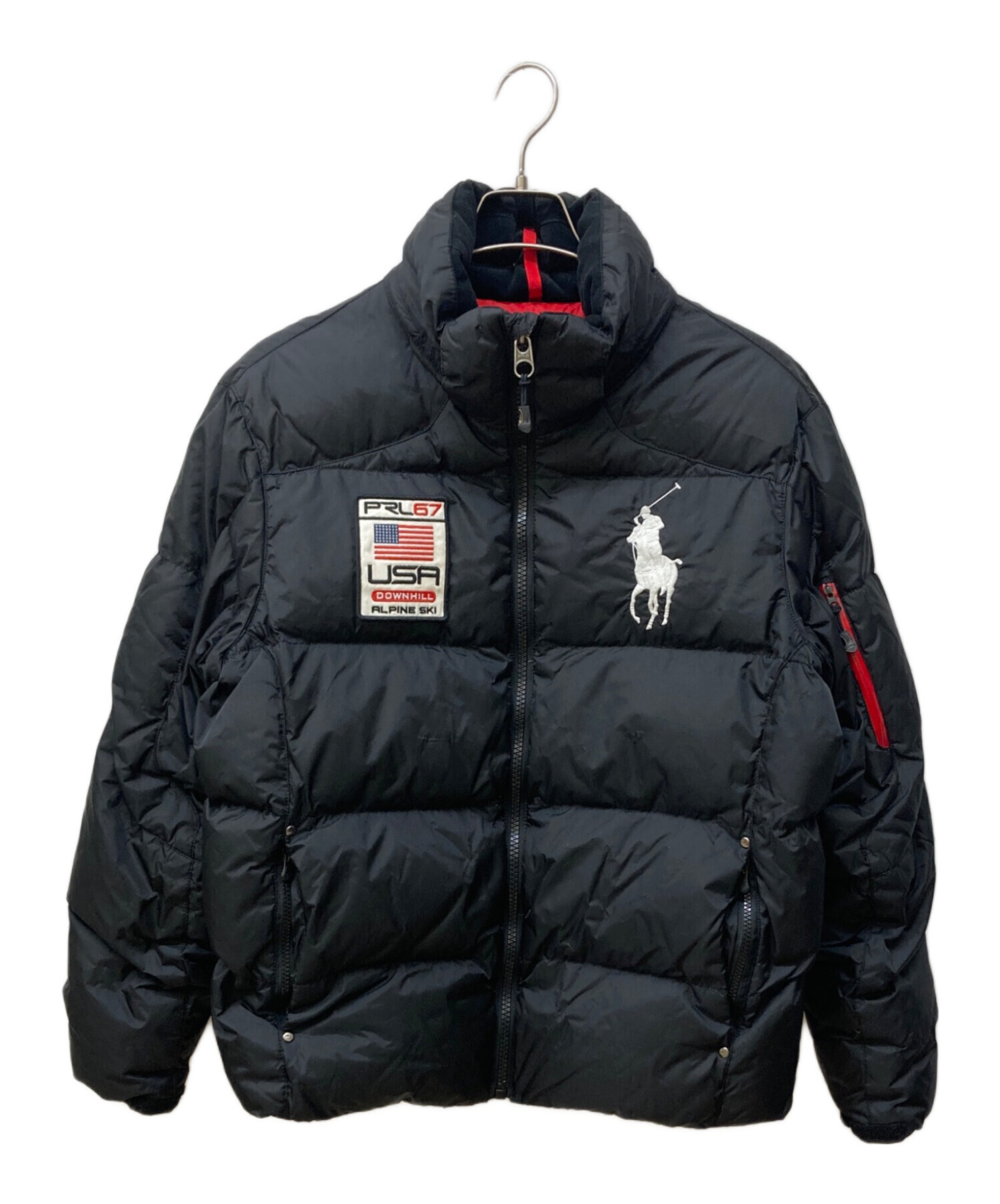 ラルフローレン　ダウンジャケット　ポニー刺繍　ブラック　S 中古・古着通販】POLO RALPH LAUREN (ポロ・ラルフローレン) ビッグ