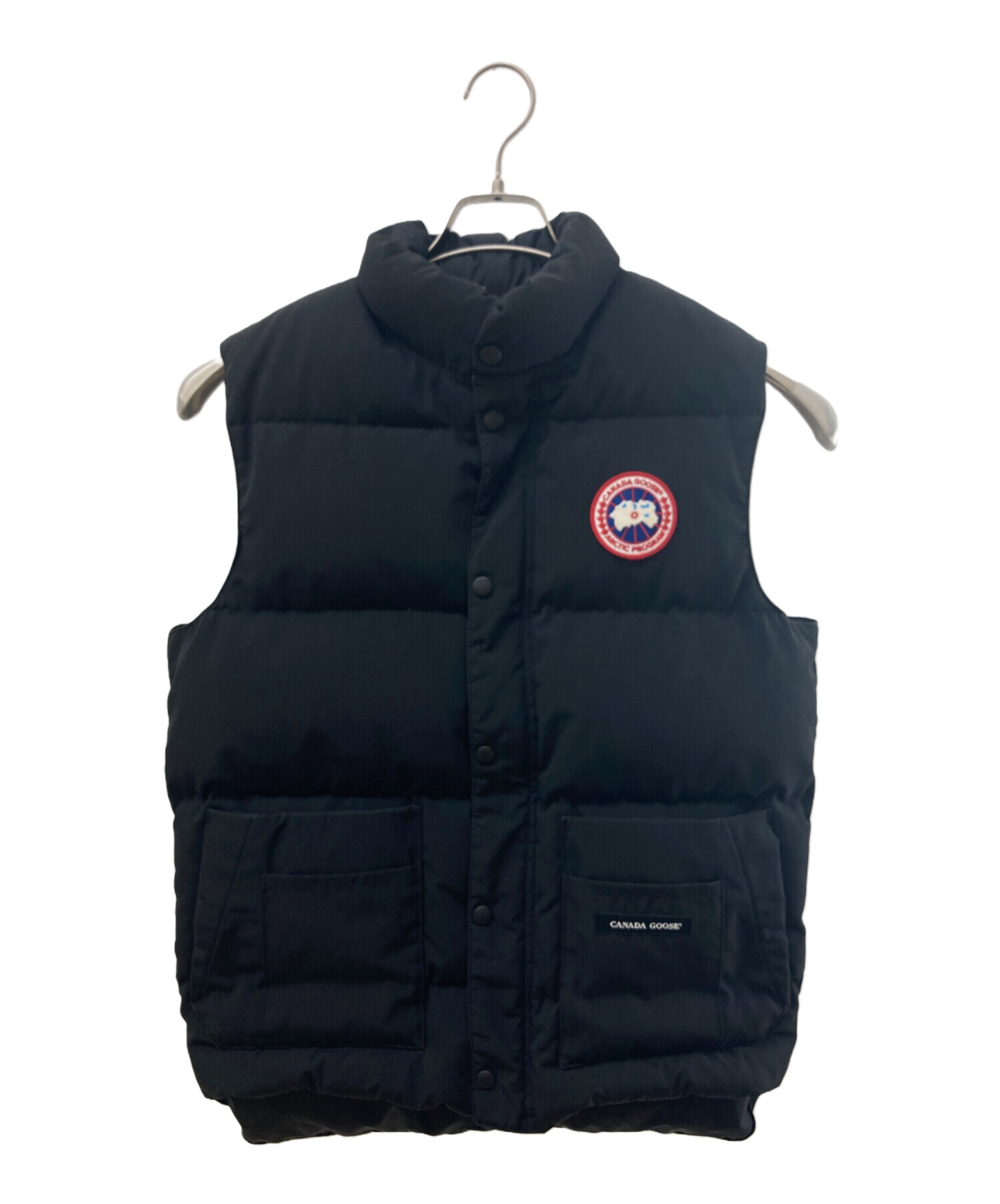 カナダグース  ダウンベスト S 黒 中古・古着通販】CANADA GOOSE (カナダグース) FREESTYLE VEST/ダウン