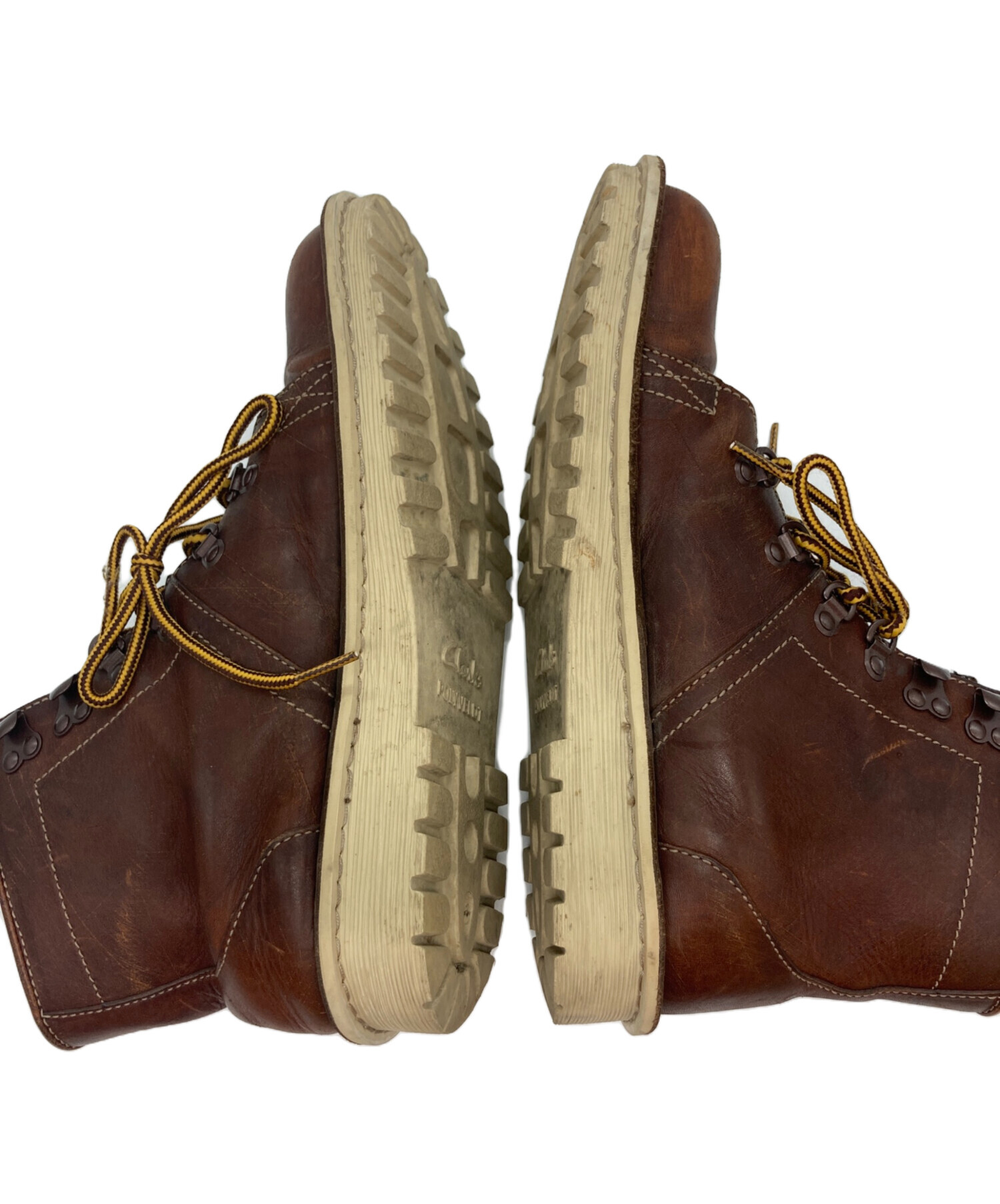 中古・古着通販】CLARKS (クラークス) レザートレッキングブーツ