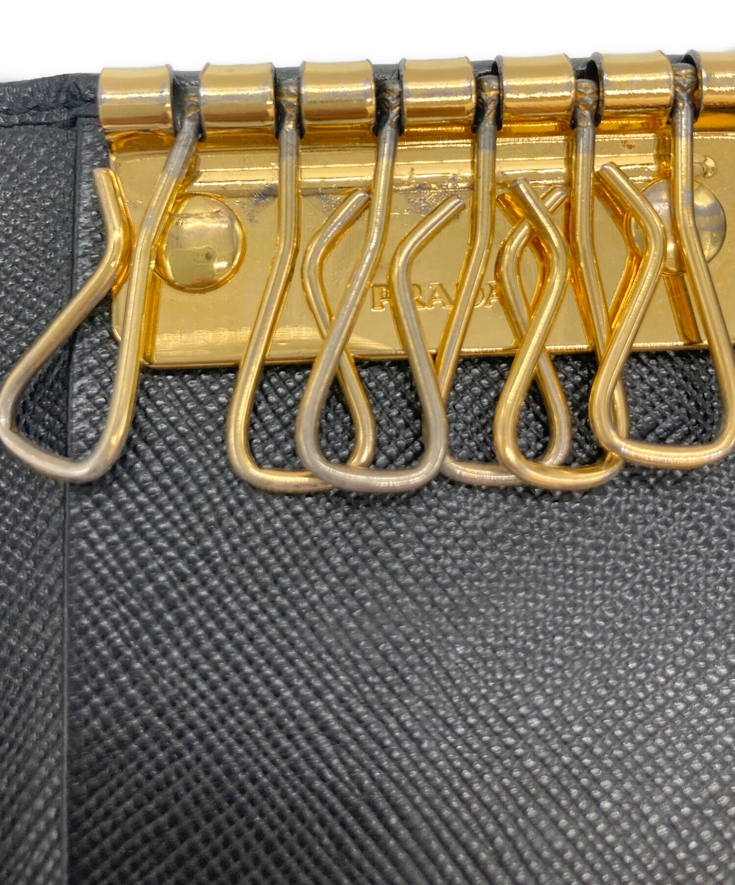 中古・古着通販】PRADA (プラダ) 6連キーケース ブラック サイズ