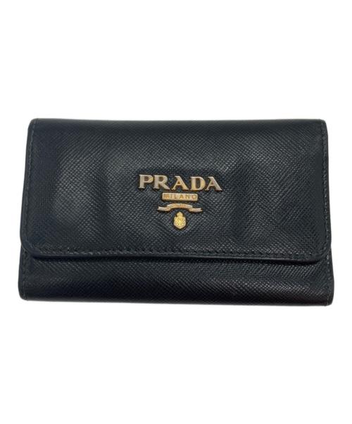中古・古着通販】PRADA (プラダ) 6連キーケース ブラック サイズ