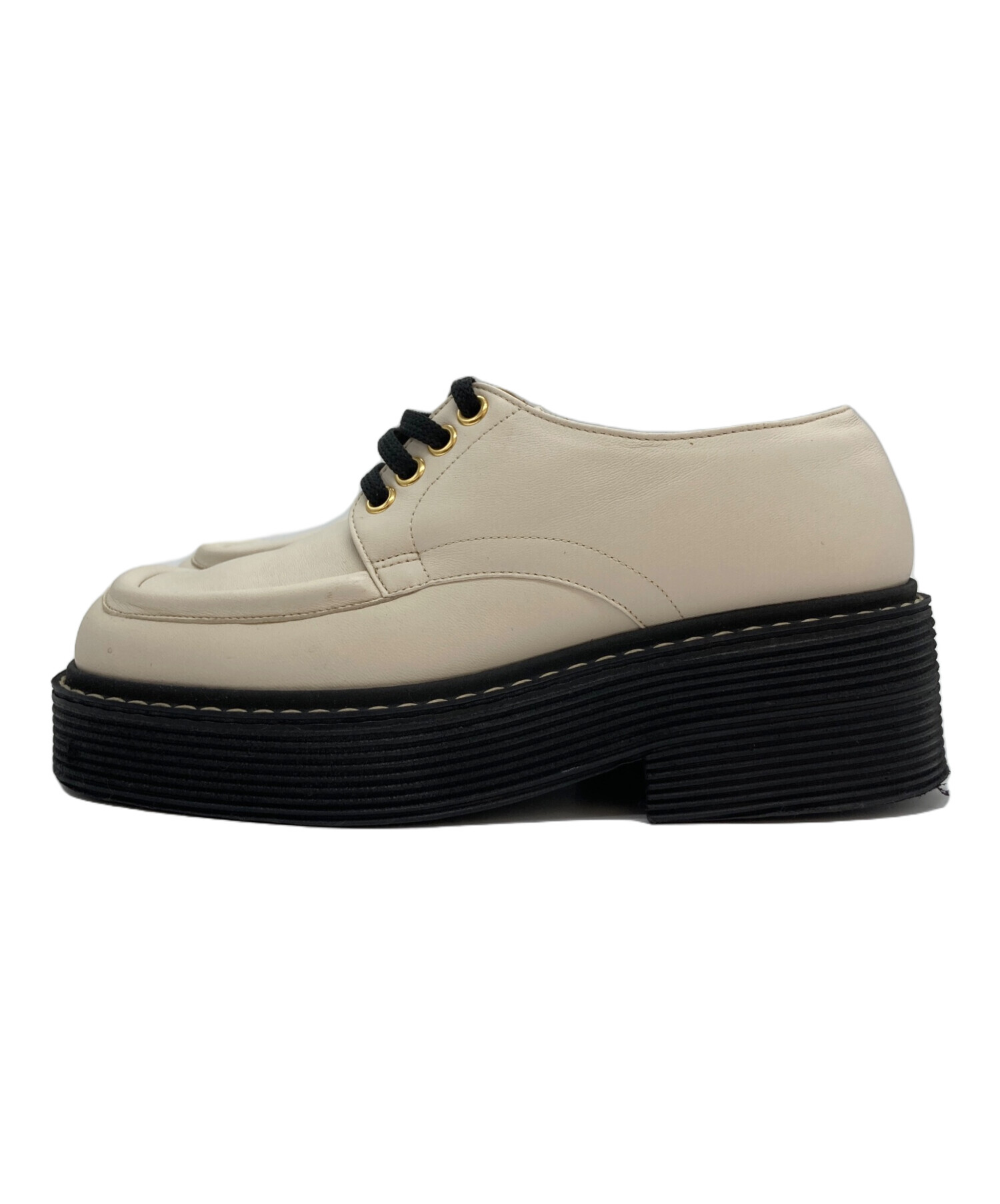 中古・古着通販】MARNI (マルニ) スクエアトゥレースアップシューズ