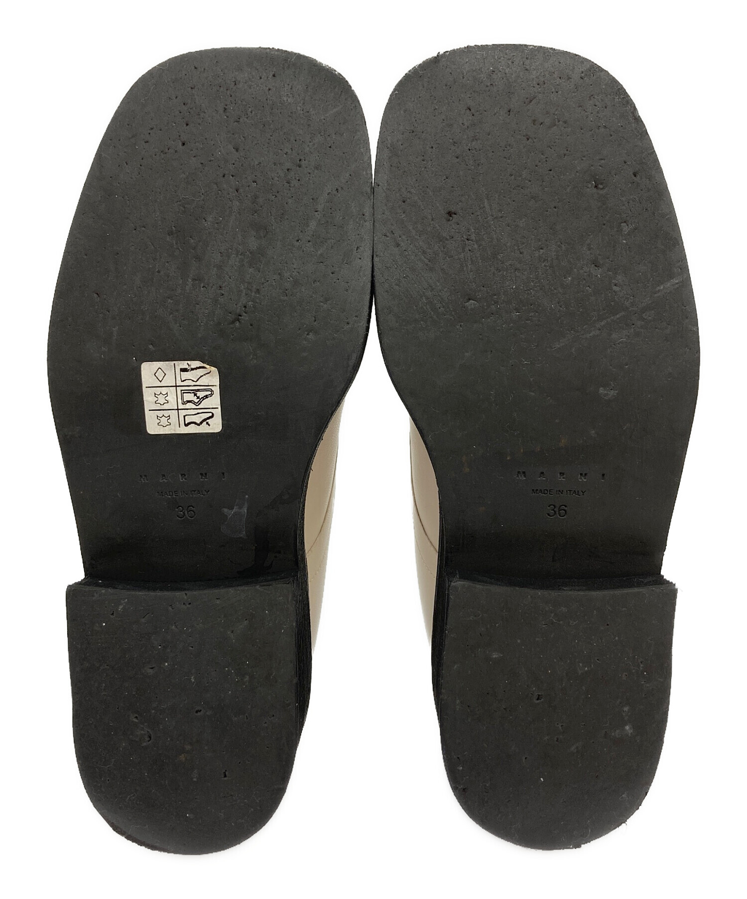 中古・古着通販】MARNI (マルニ) スクエアトゥレースアップシューズ