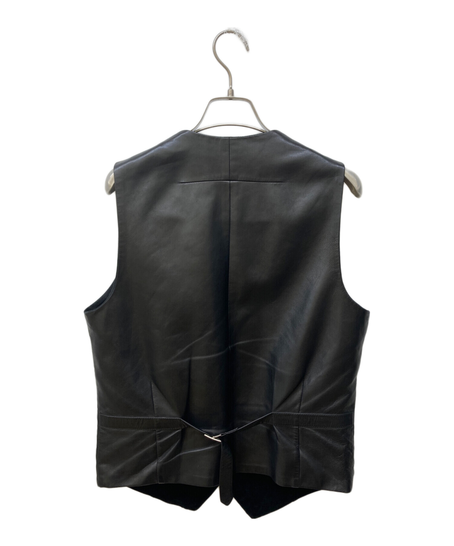 中古・古着通販】GIVENCHY (ジバンシィ) レザー切替ベスト ブラック