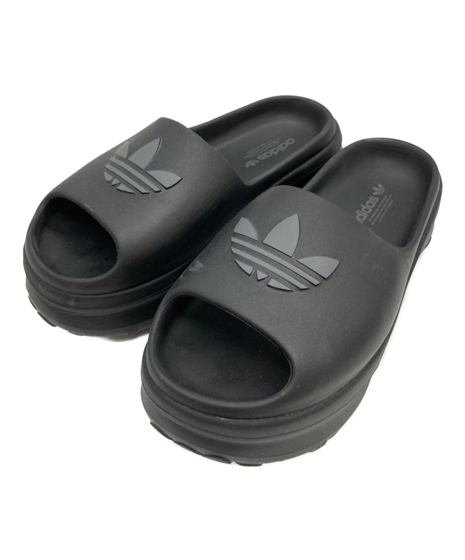 中古・古着通販】adidas (アディダス) サンダル ブラック サイズ:UK6