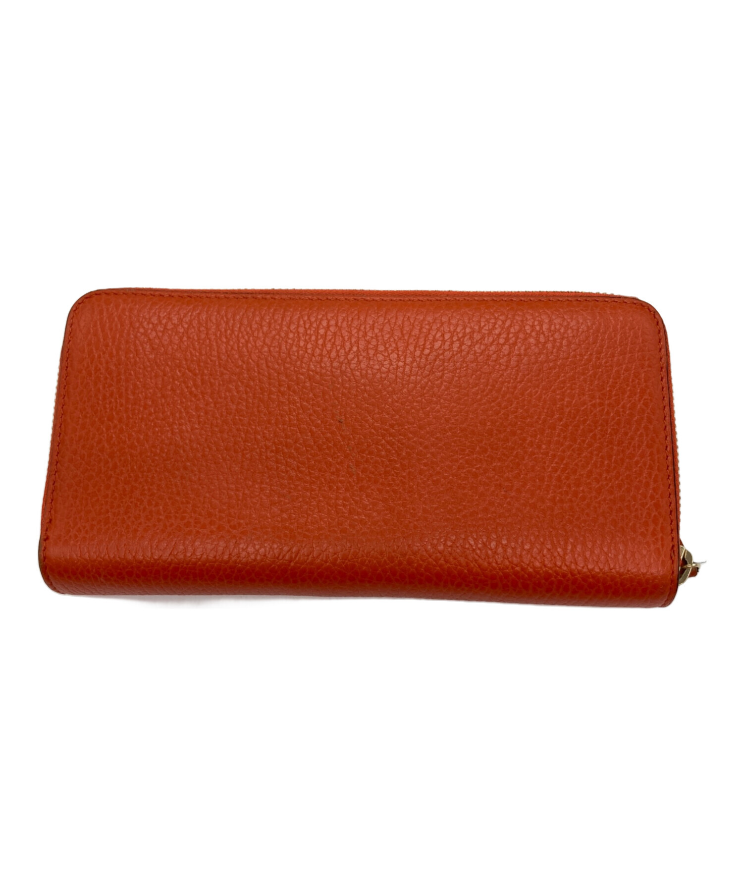 中古・古着通販】GUCCI (グッチ) インターロッキングG長財布 オレンジ