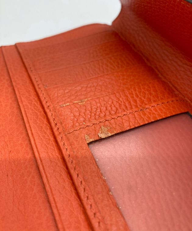 中古・古着通販】GUCCI (グッチ) インターロッキングG長財布 オレンジ