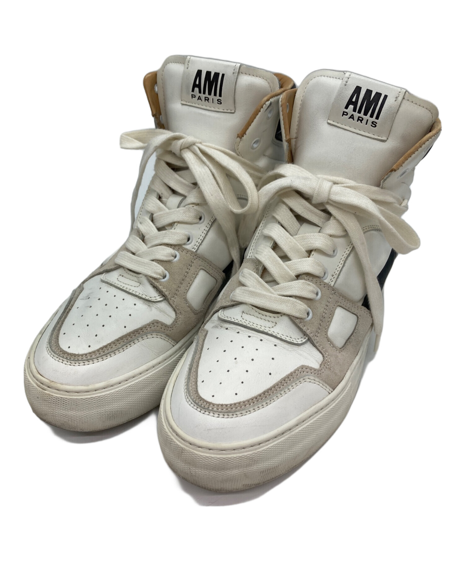 美品 entre amis 31 イタリア製 定価¥40,000程 中古・古着通販】AMI PARIS (アミ パリス) ハイカットスニーカー