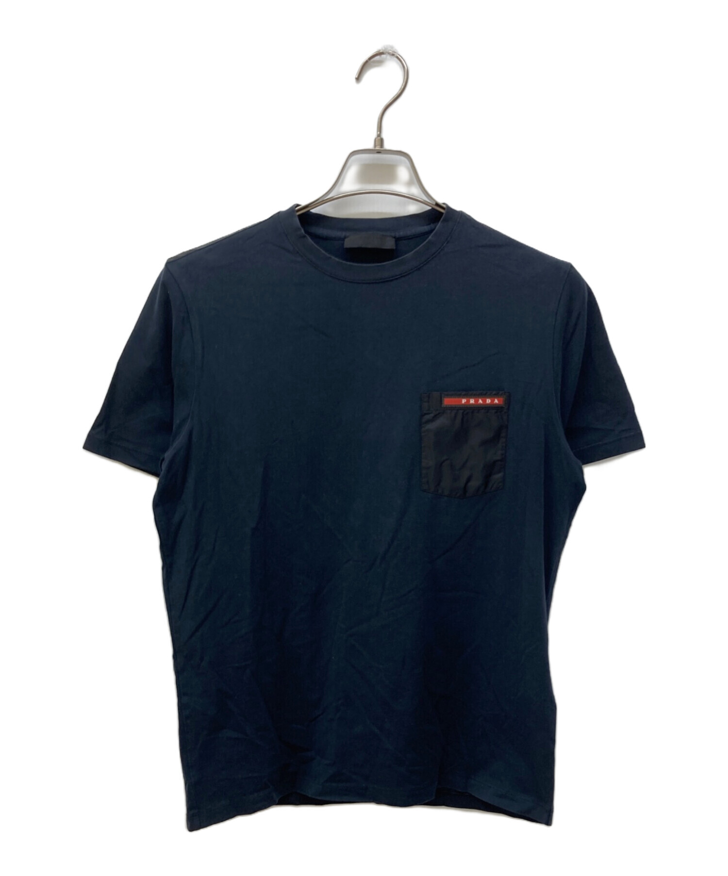 中古・古着通販】PRADA (プラダ) ナイロン切替ポケットTシャツ