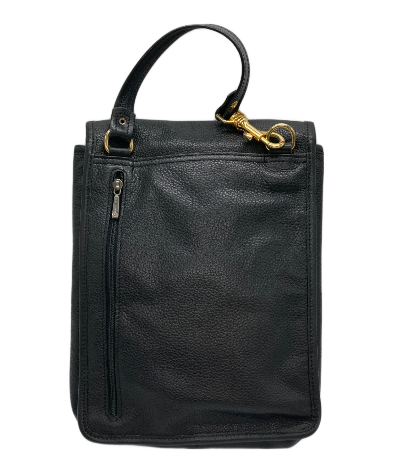 セール最安 LONGCHAMP ブラック レザーハンドバッグ 【公式通販】
