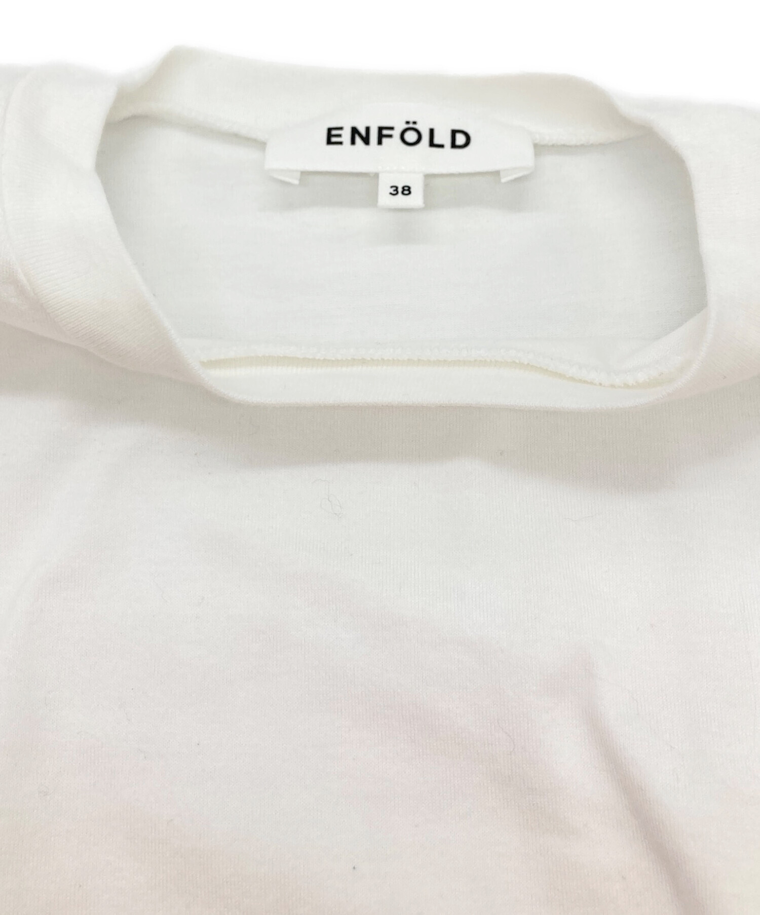 ENFOLD(エンフォルド) チュニック サイズ38 M レディース美品  - 白 クルーネック/ノースリーブ ENFOLD - ENFOLD(エンフォルド) チュニック サイズ38 M レディース美品