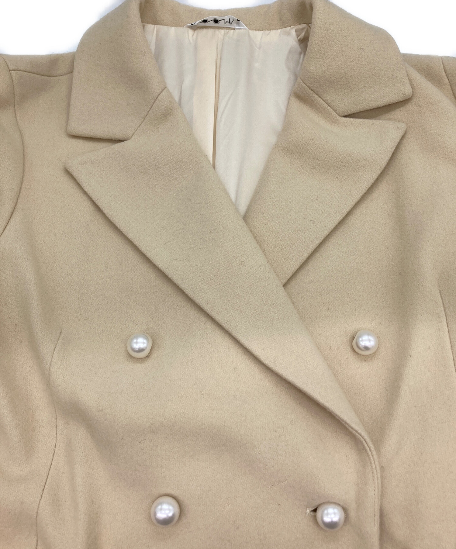 中古・古着通販】Coomb (クーム) パールボタンコート ベージュ サイズ 