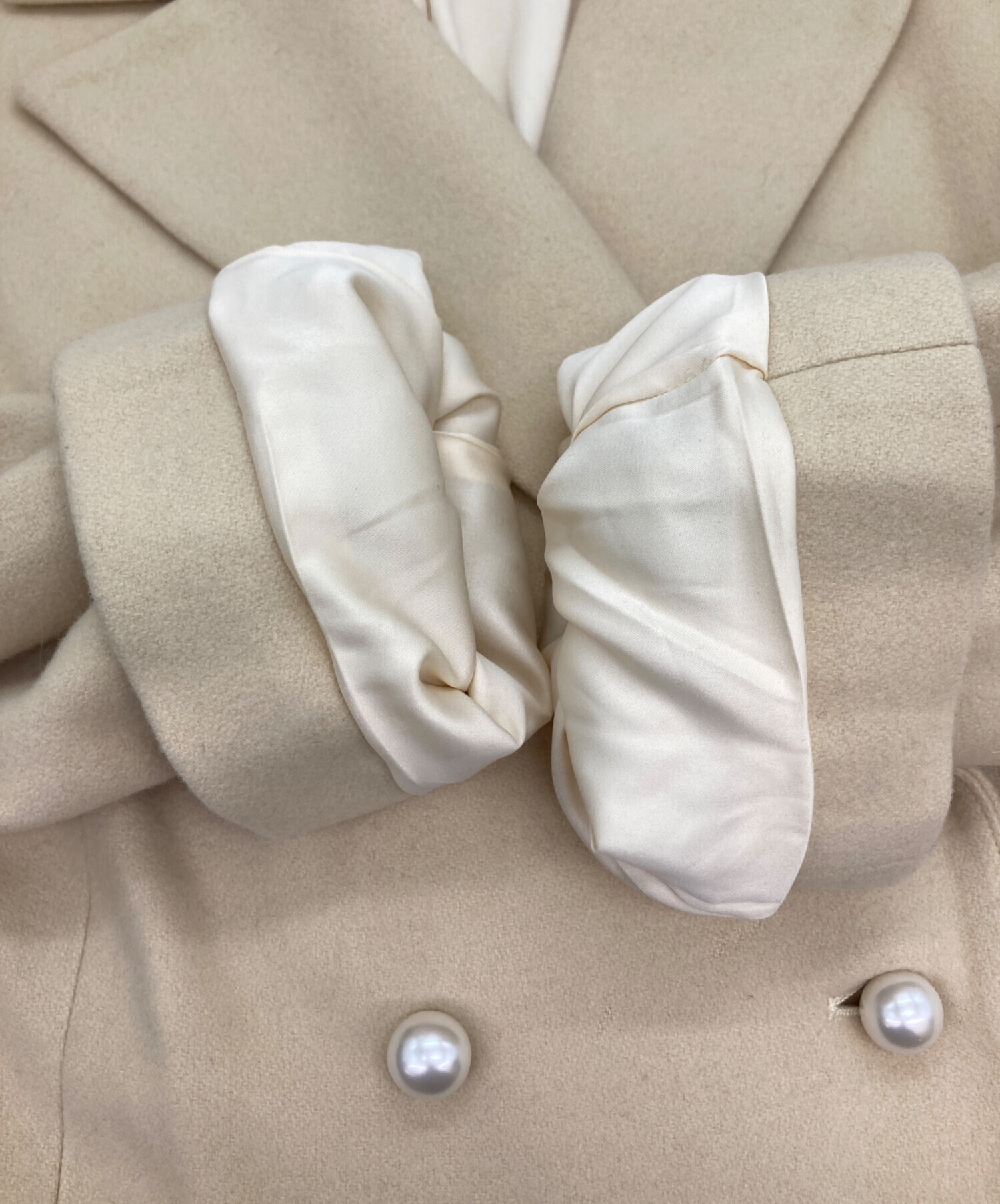 中古・古着通販】Coomb (クーム) パールボタンコート ベージュ サイズ 