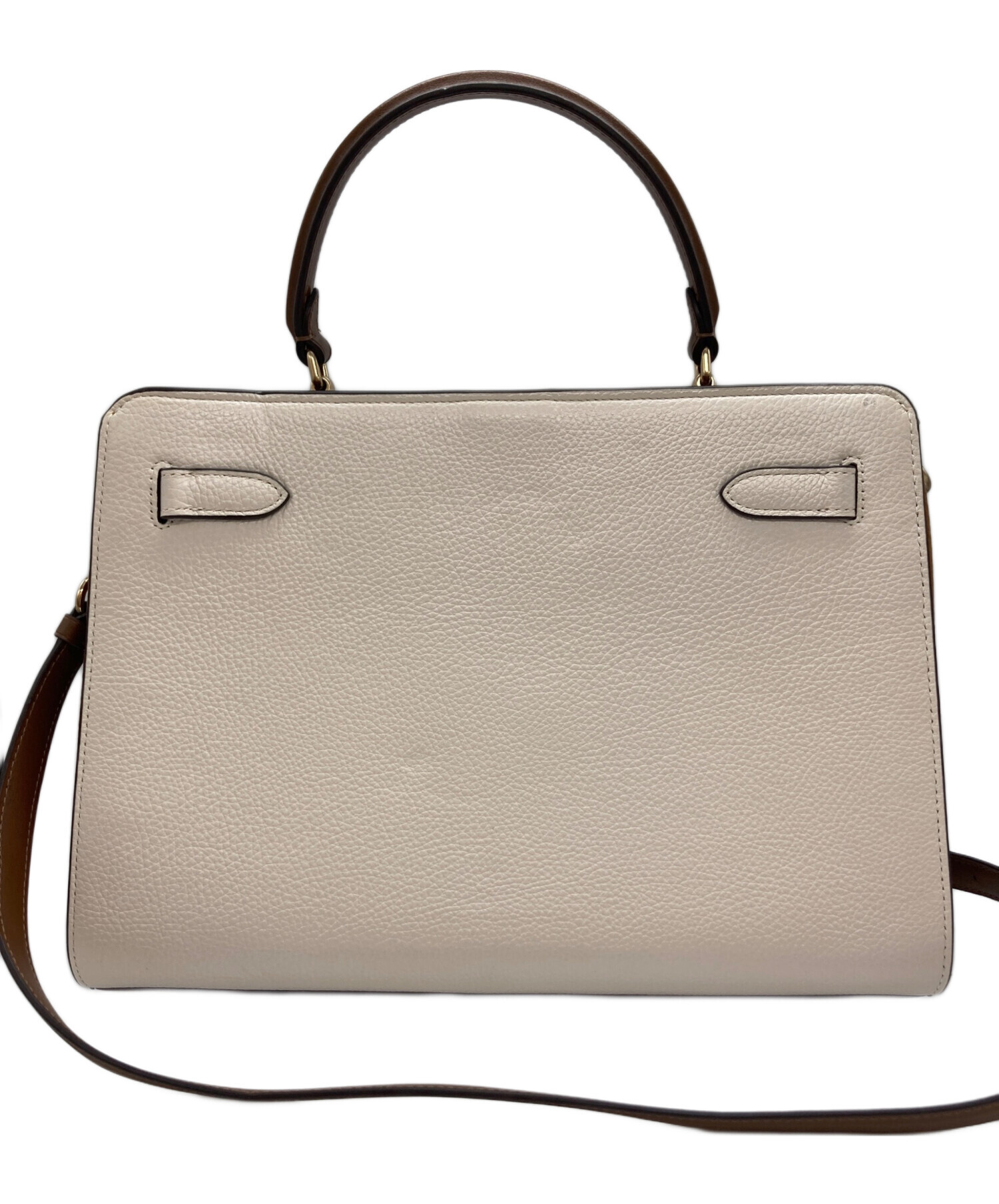 中古・古着通販】COACH (コーチ) ターンロック2wayバッグ ベージュ