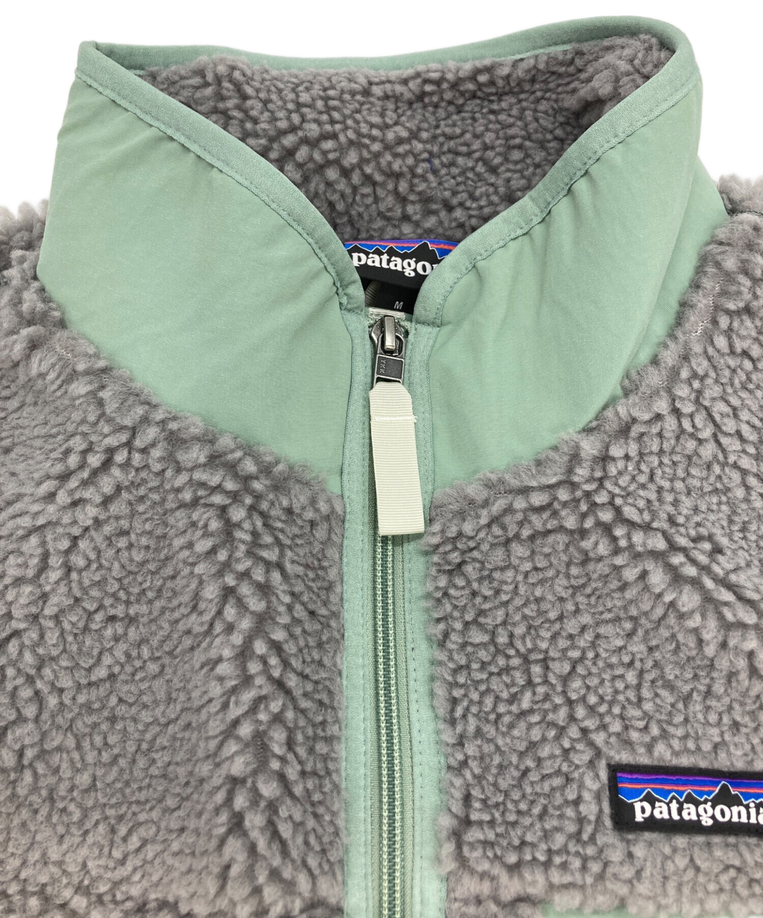 レア色　パタゴニア レトロＸベスト　グレー　グリーン　サイズＭ 中古・古着通販】Patagonia (パタゴニア) クラシック・レトロX・ベスト
