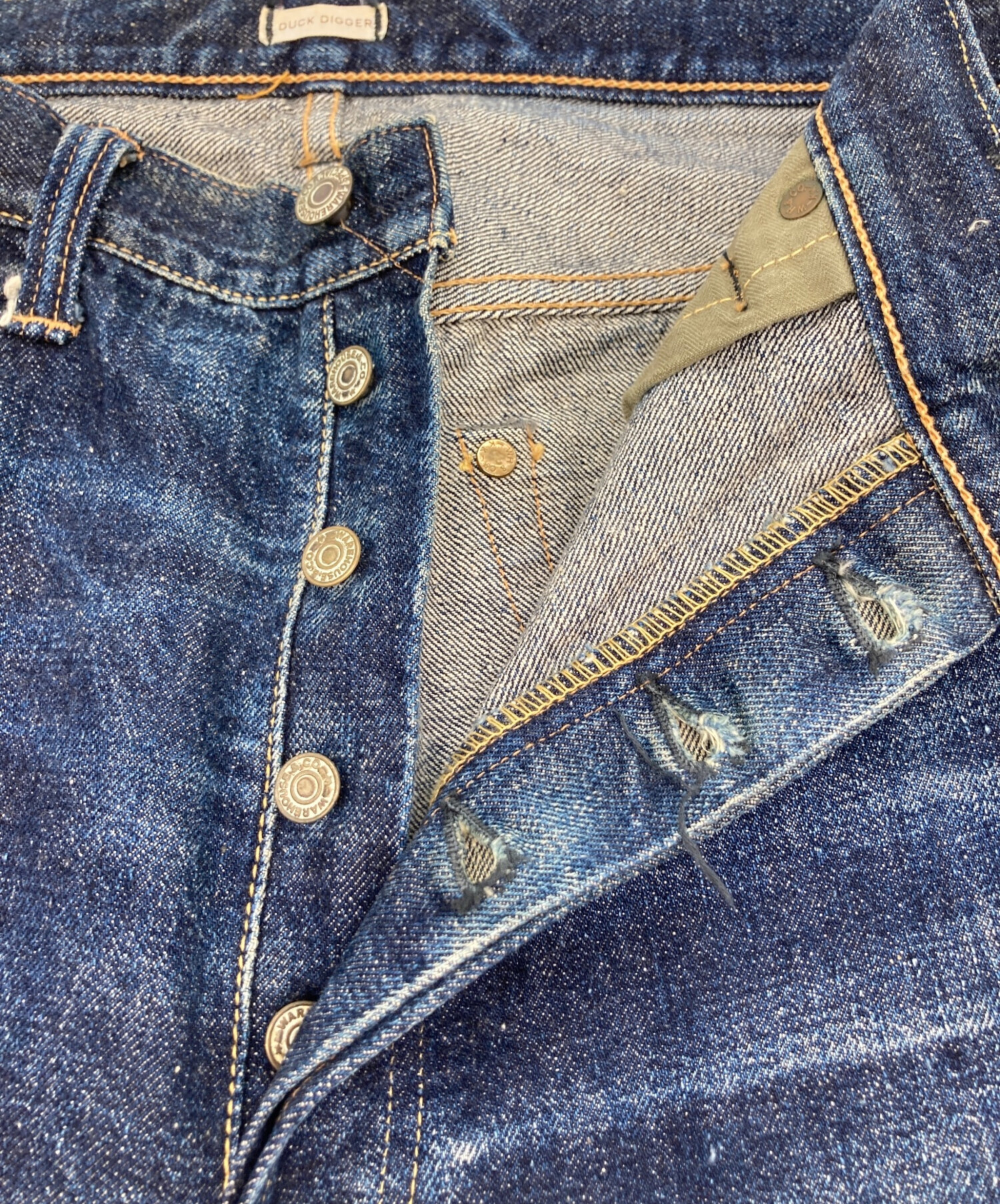 中古・古着通販】WAREHOUSE (ウエアハウス) セルビッチデニムパンツ