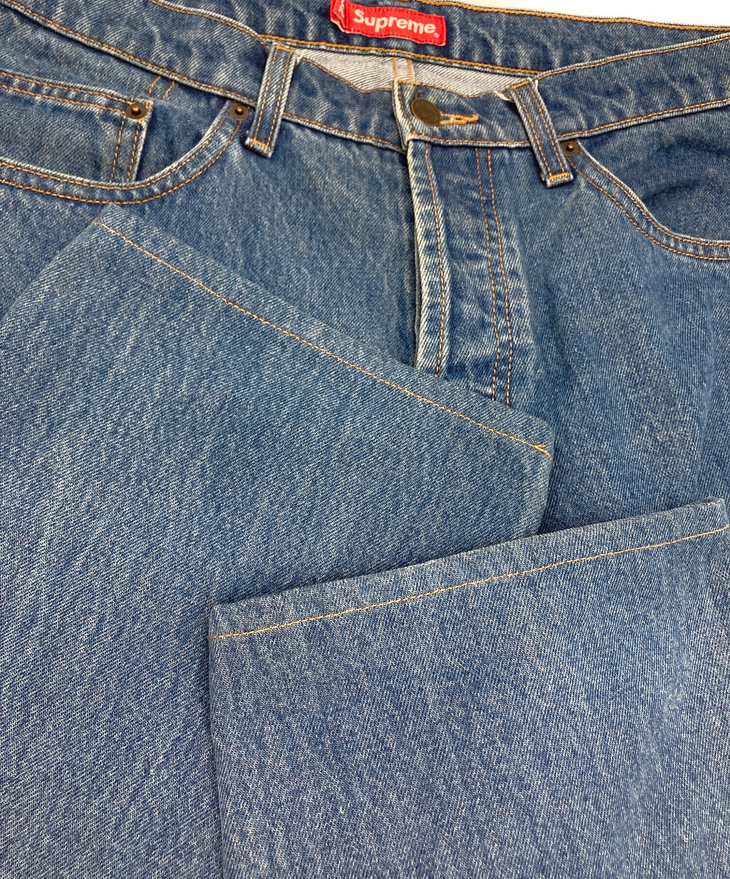 中古・古着通販】Supreme (シュプリーム) relaxed/ワイドデニムパンツ