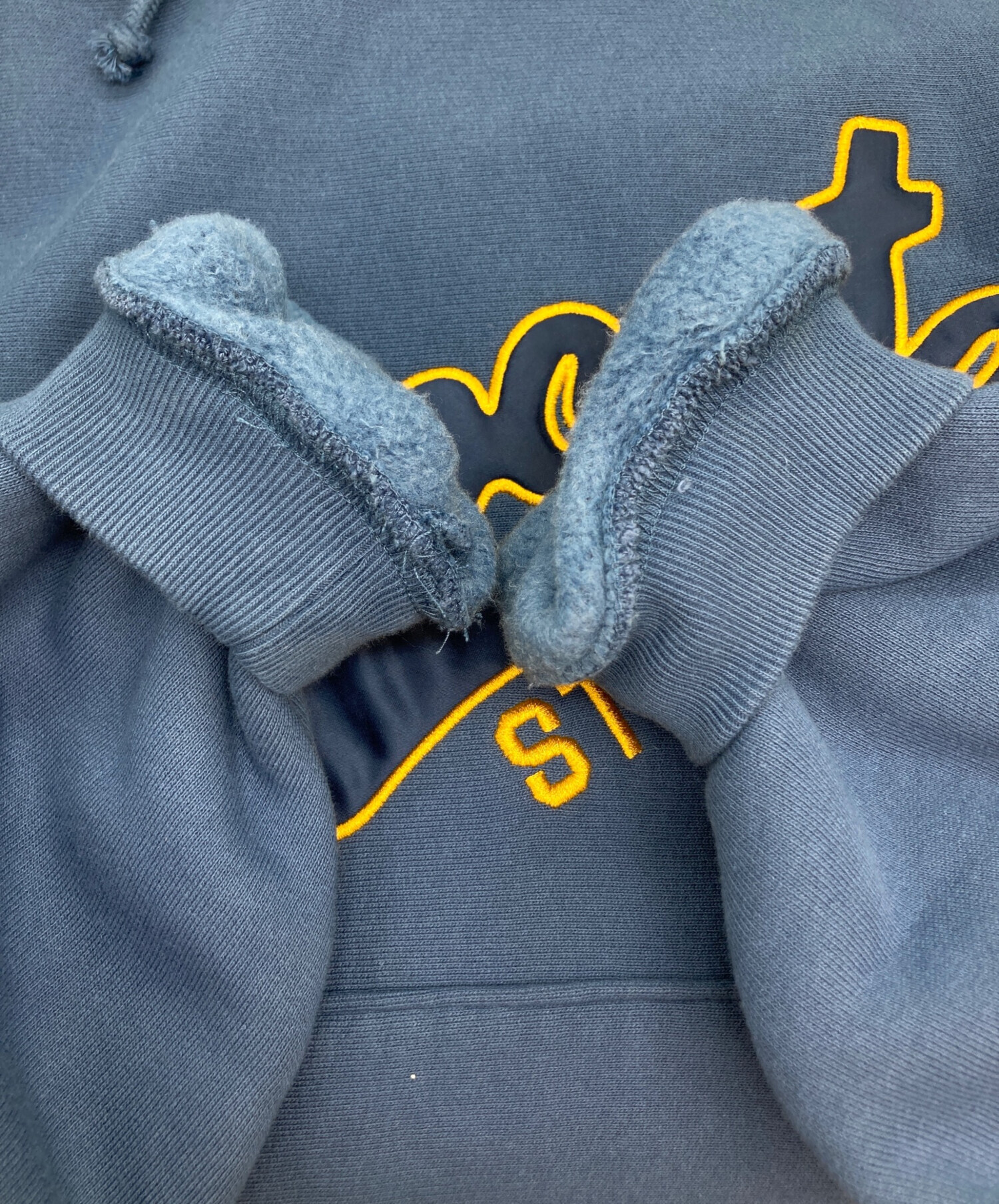 中古・古着通販】stussy (ステューシー) SATIN PATCH HOODIE/スポーツ