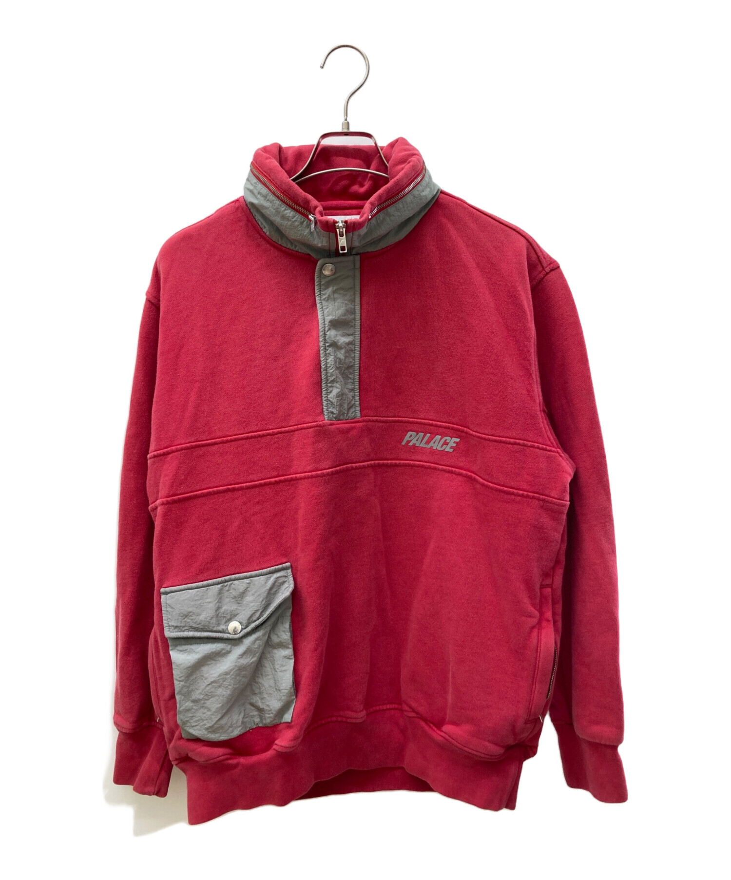 中古・古着通販】PALACE (パレス) 3MS HOOD/スウェット レッド×グレー 