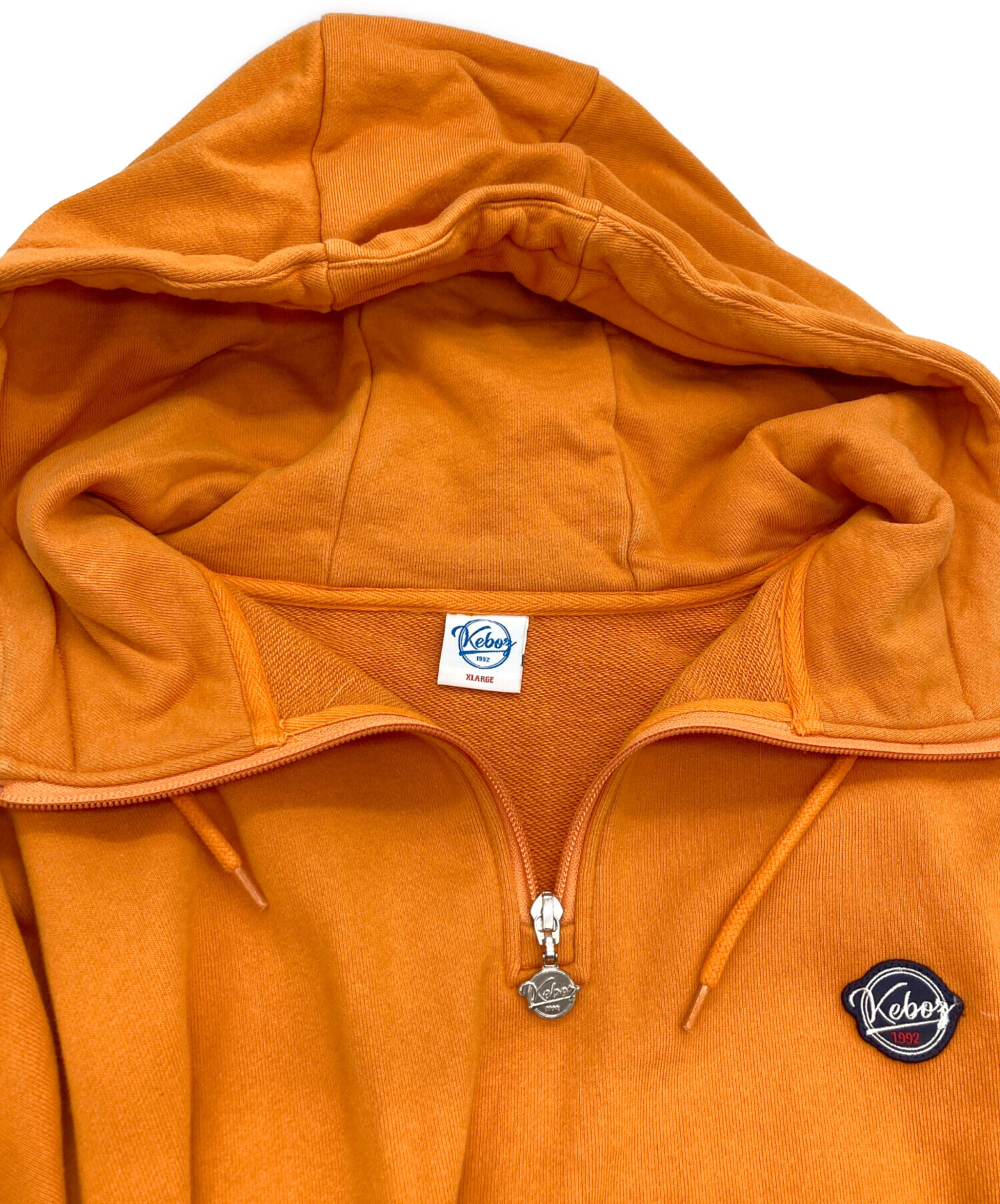中古・古着通販】KEBOZ (ケボズ) ハーフジップパーカー オレンジ