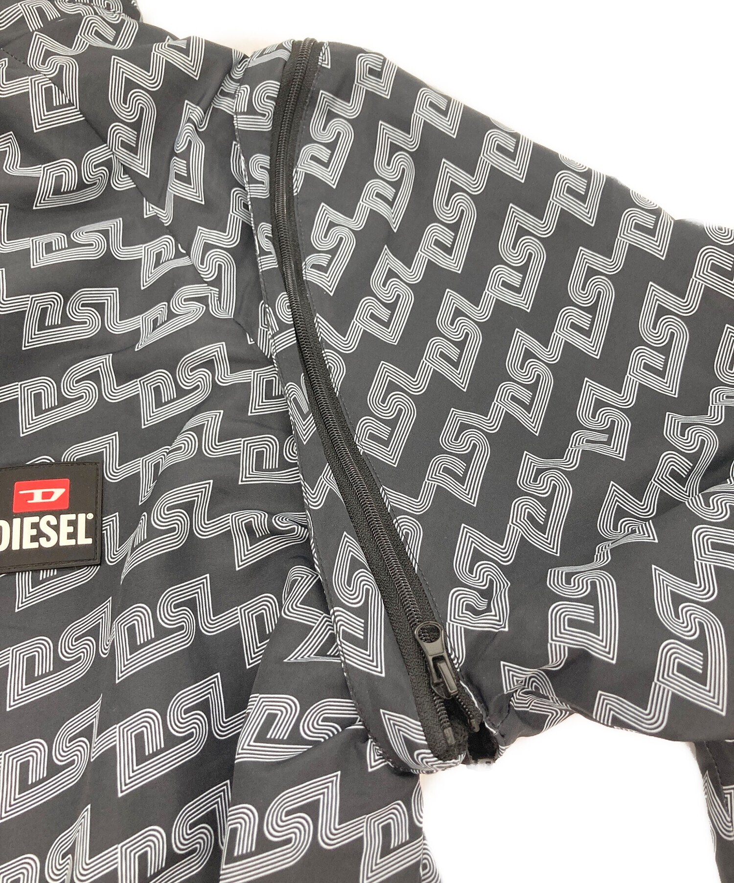 中古・古着通販】DIESEL (ディーゼル) ナイロンジャケット ブラック
