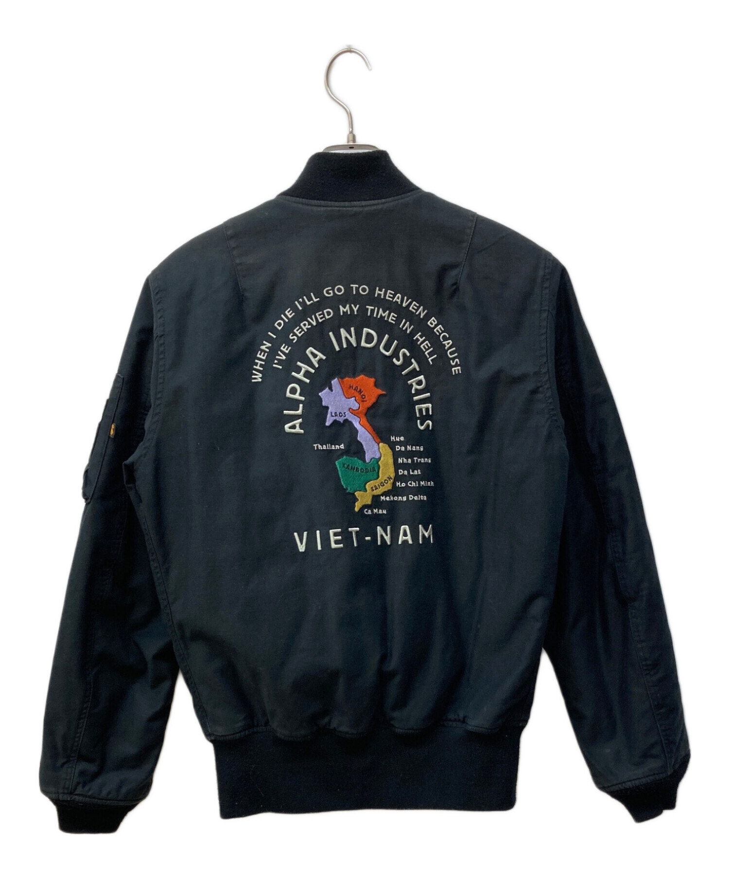 中古・古着通販】ALPHA (アルファ) ベトジャン ブラック サイズ:L