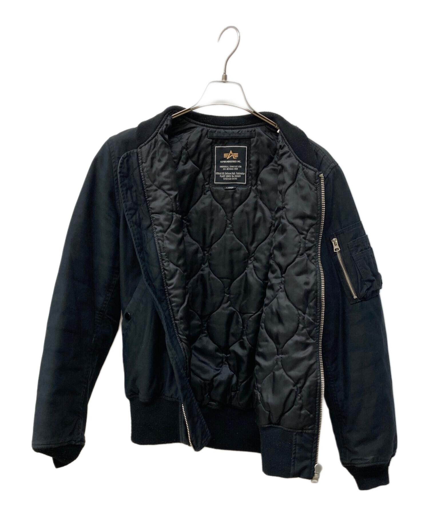 中古・古着通販】ALPHA (アルファ) ベトジャン ブラック サイズ:L