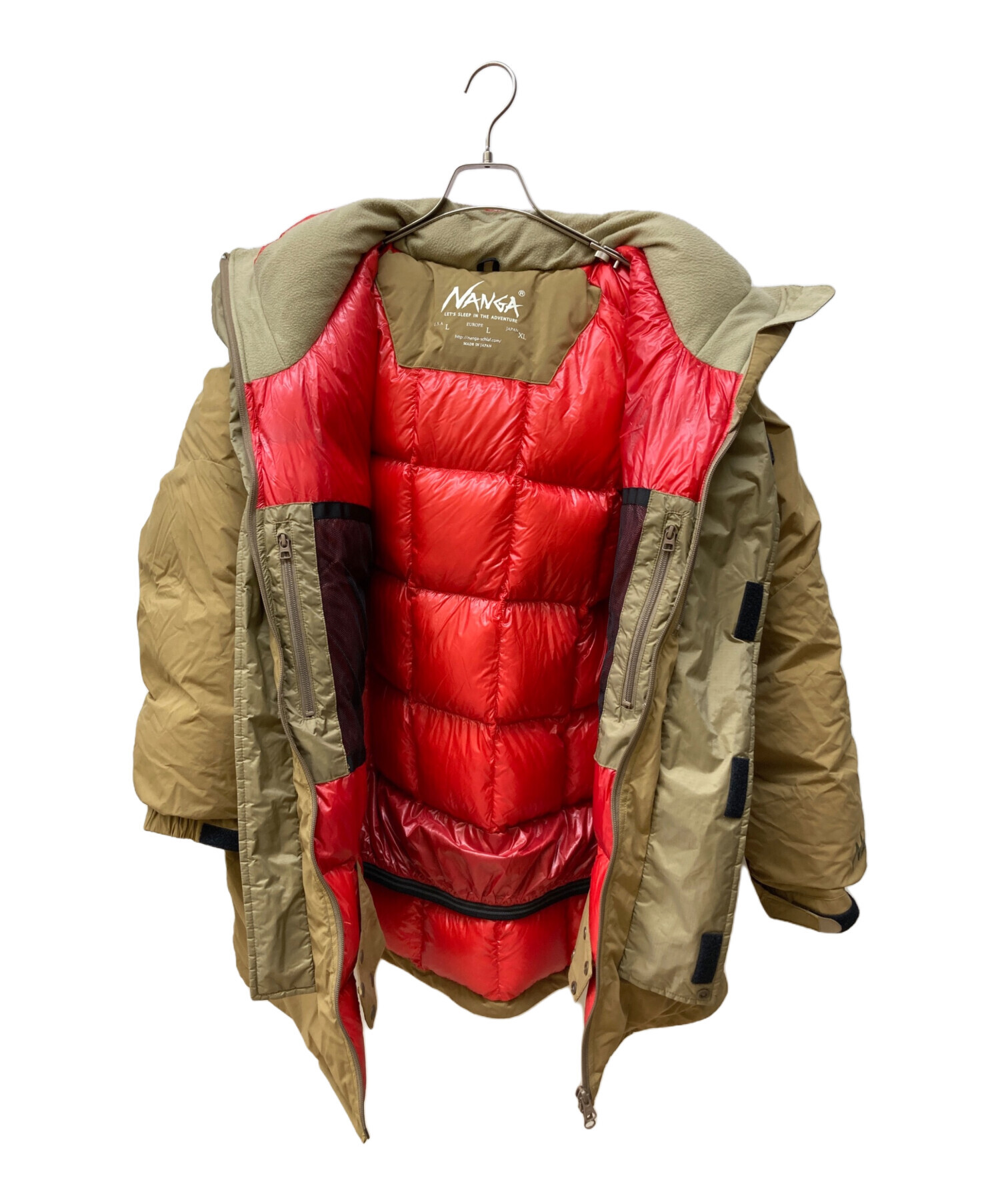 中古・古着通販】NANGA (ナンガ) ダウンジャケット ベージュ サイズ:XL