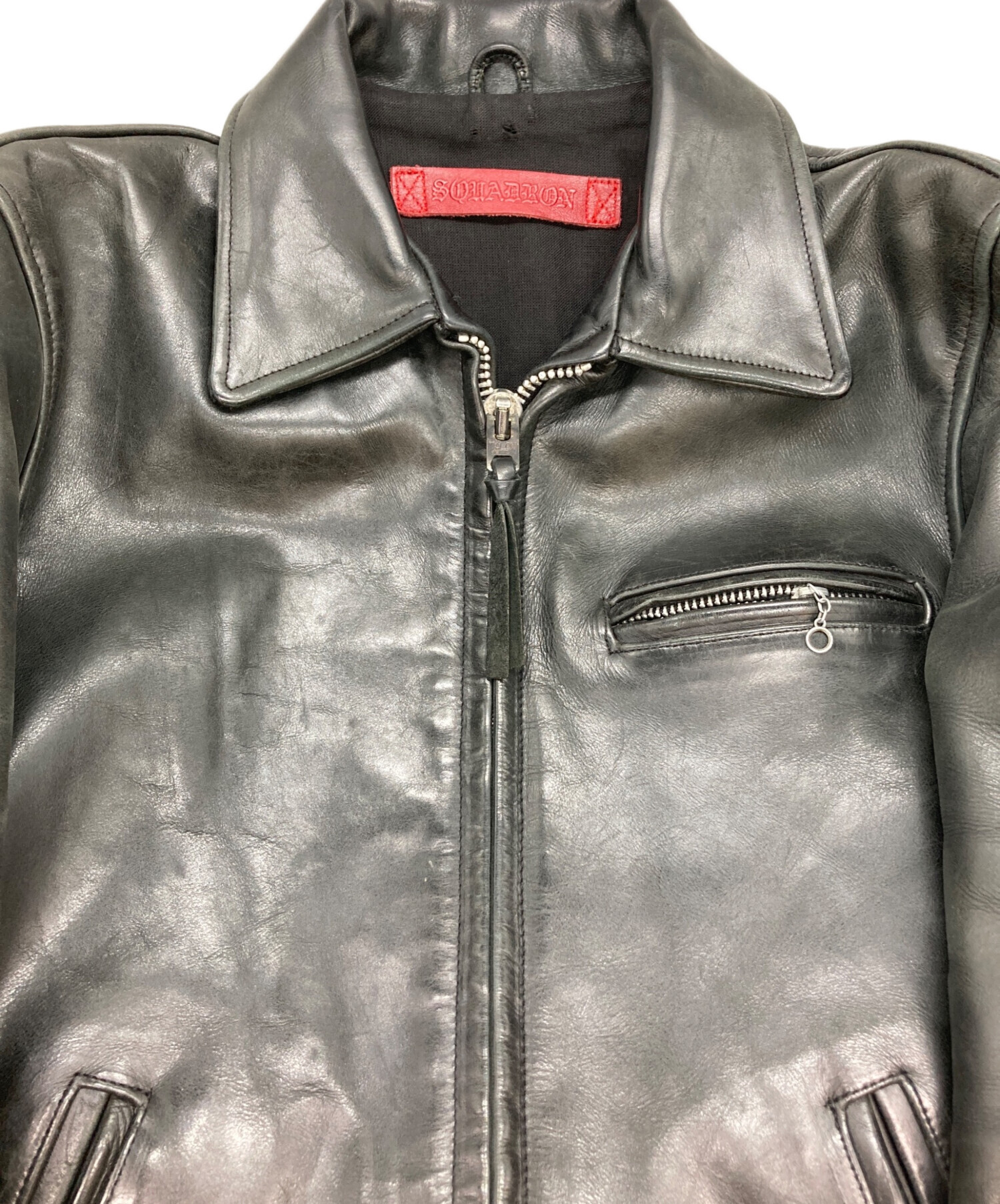 中古・古着通販】squadron (スクアドロン) シングルライダースレザー