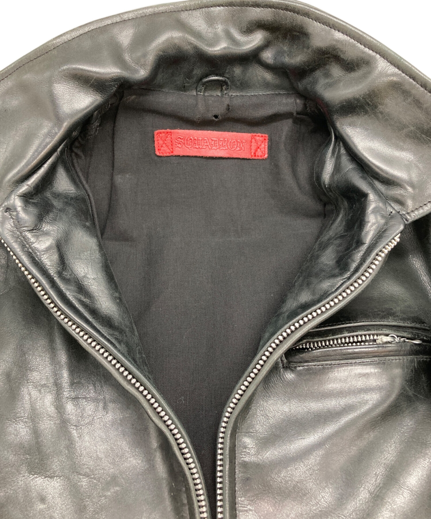 中古・古着通販】squadron (スクアドロン) シングルライダースレザー