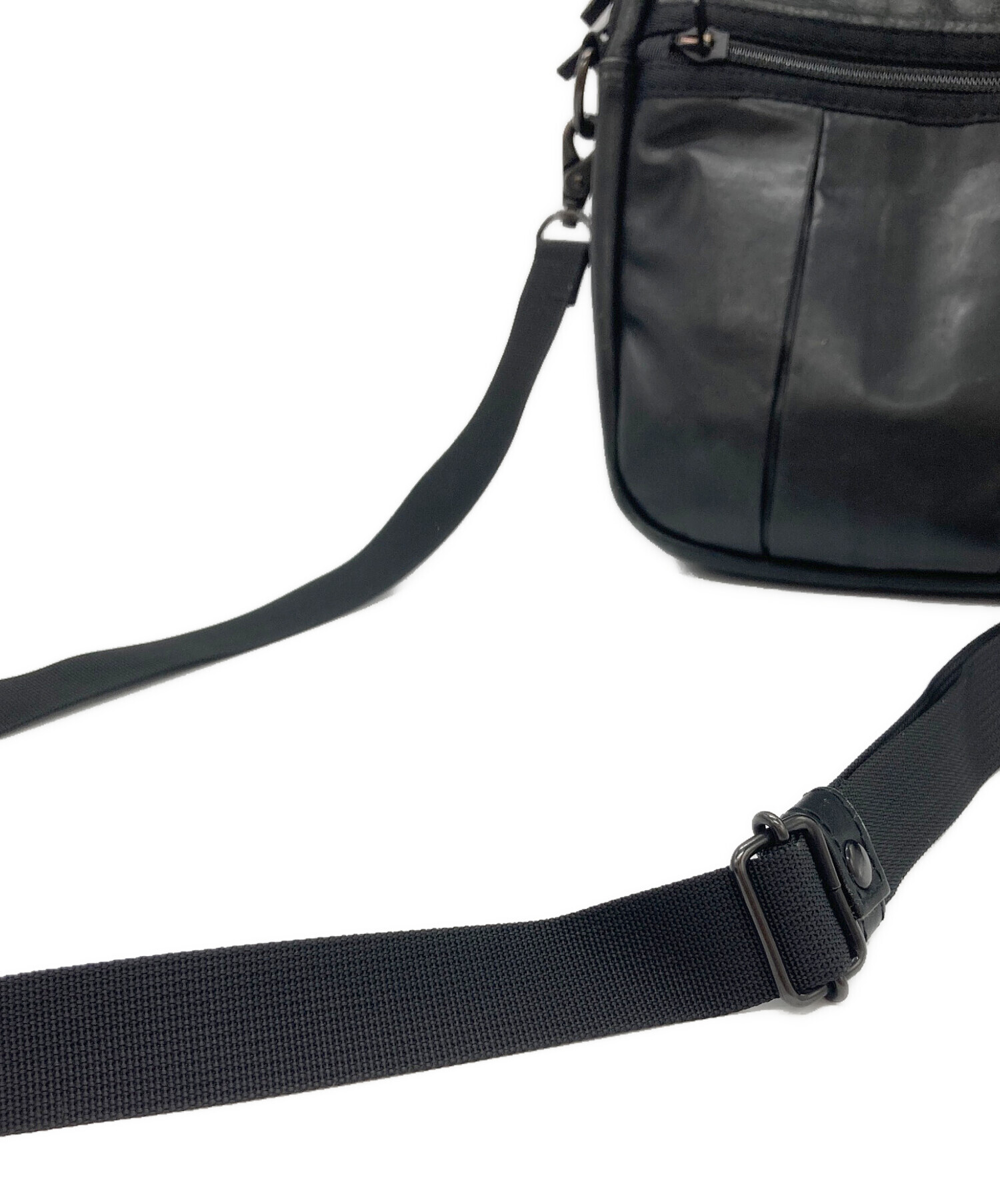中古・古着通販】PORTER (ポーター) オールレザーショルダーバッグ 