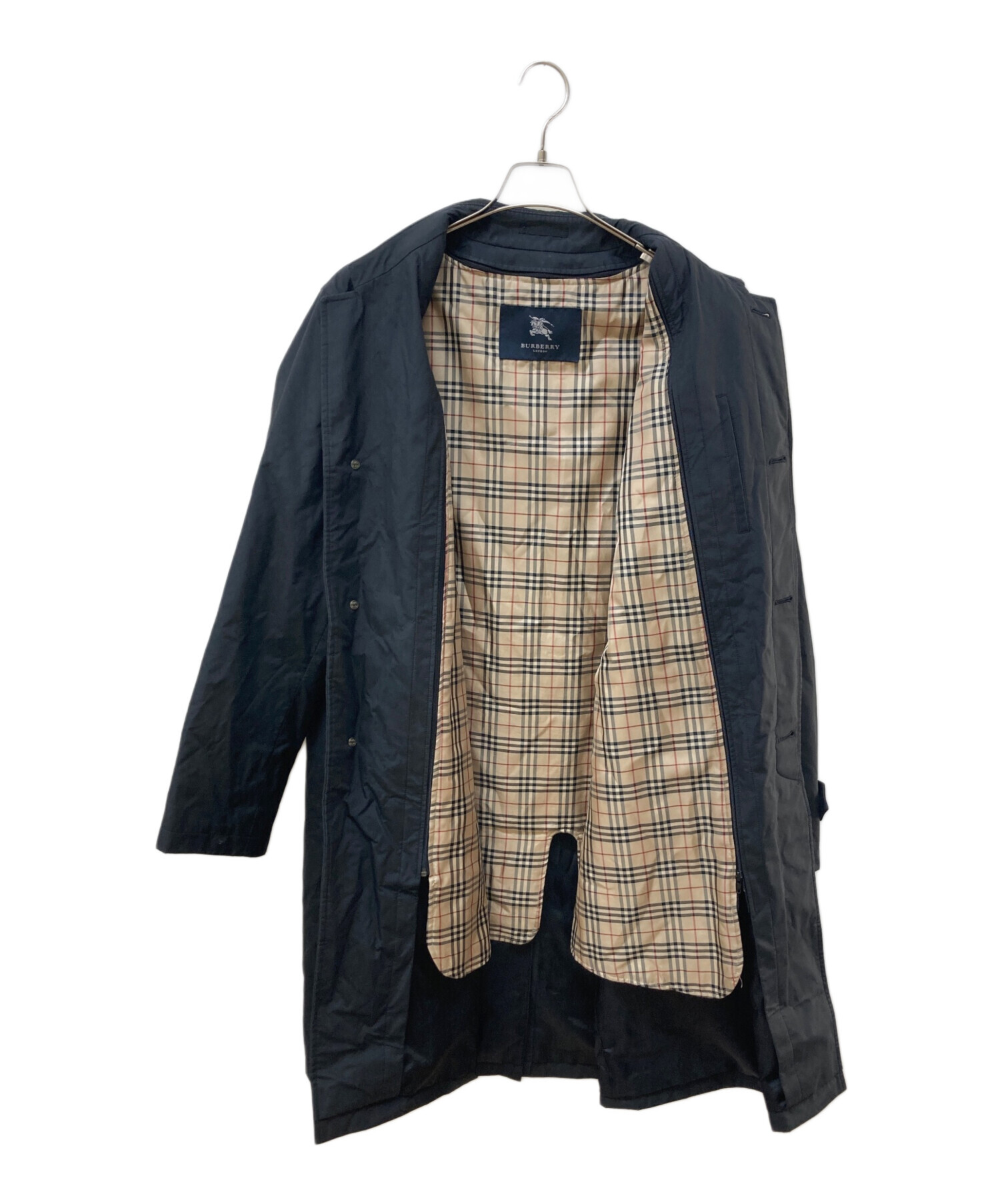 Burberry ライナー付き ステンカラーコート Lサイズ相当 イングランド製 中古・古着通販】BURBERRY LONDON (バーバリーロンドン) 裏ノヴァ