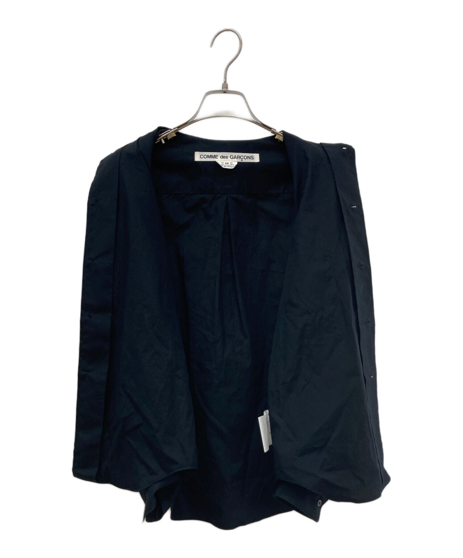 コムデギャルソンコムデギャルソン　丸襟シャツXSサイズ 中古・古着通販】COMME des GARCONS (コムデギャルソン) ウール丸襟