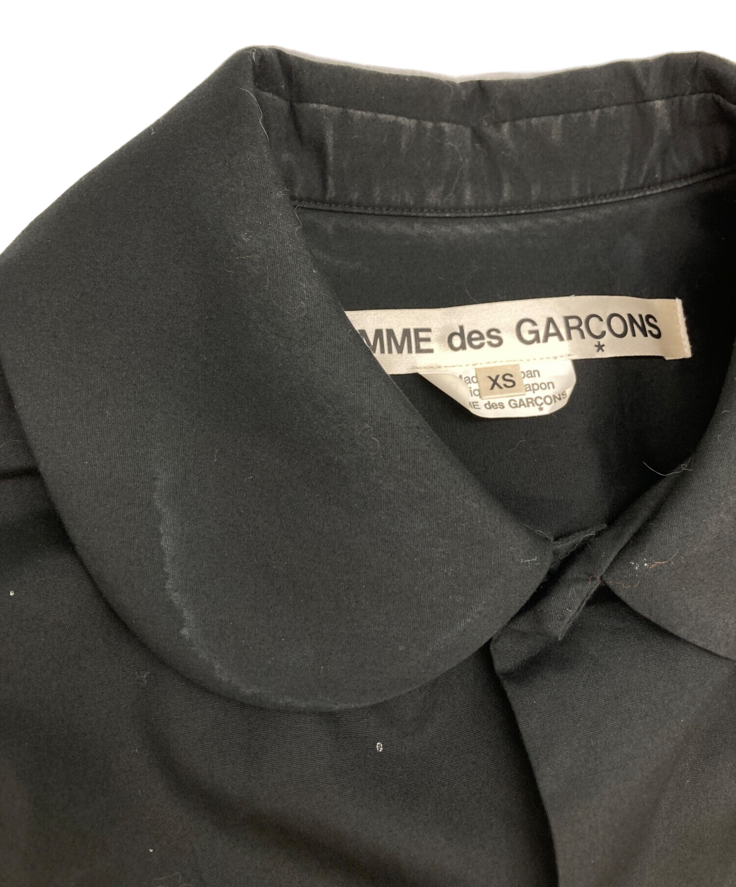 【2022】COMME des GARÇONS コムデギャルソン 丸襟 シャツ 中古・古着通販】COMME des GARCONS (コムデギャルソン) 袖ギャザー
