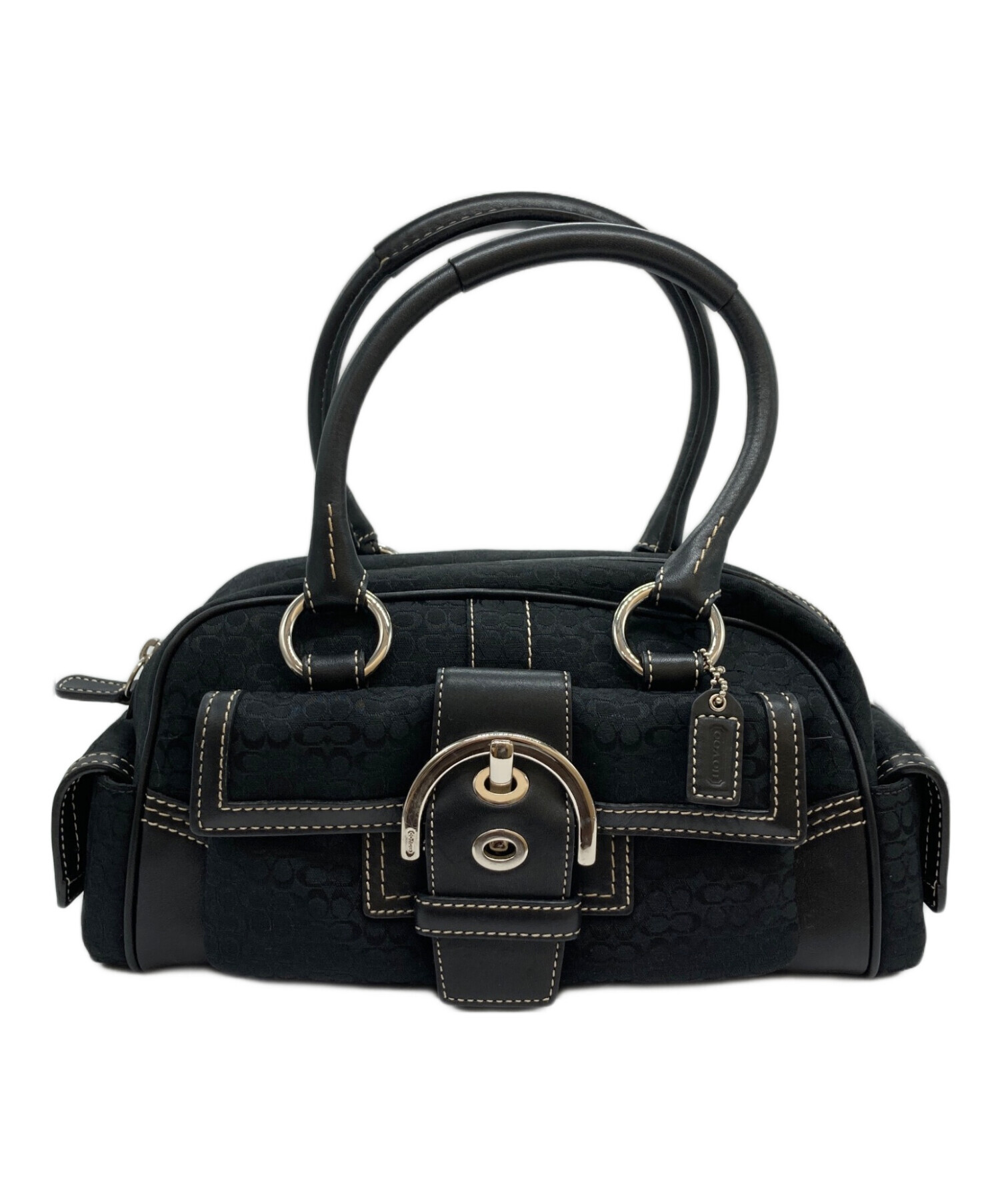 中古・古着通販】COACH (コーチ) レザーコンビシグネチャー