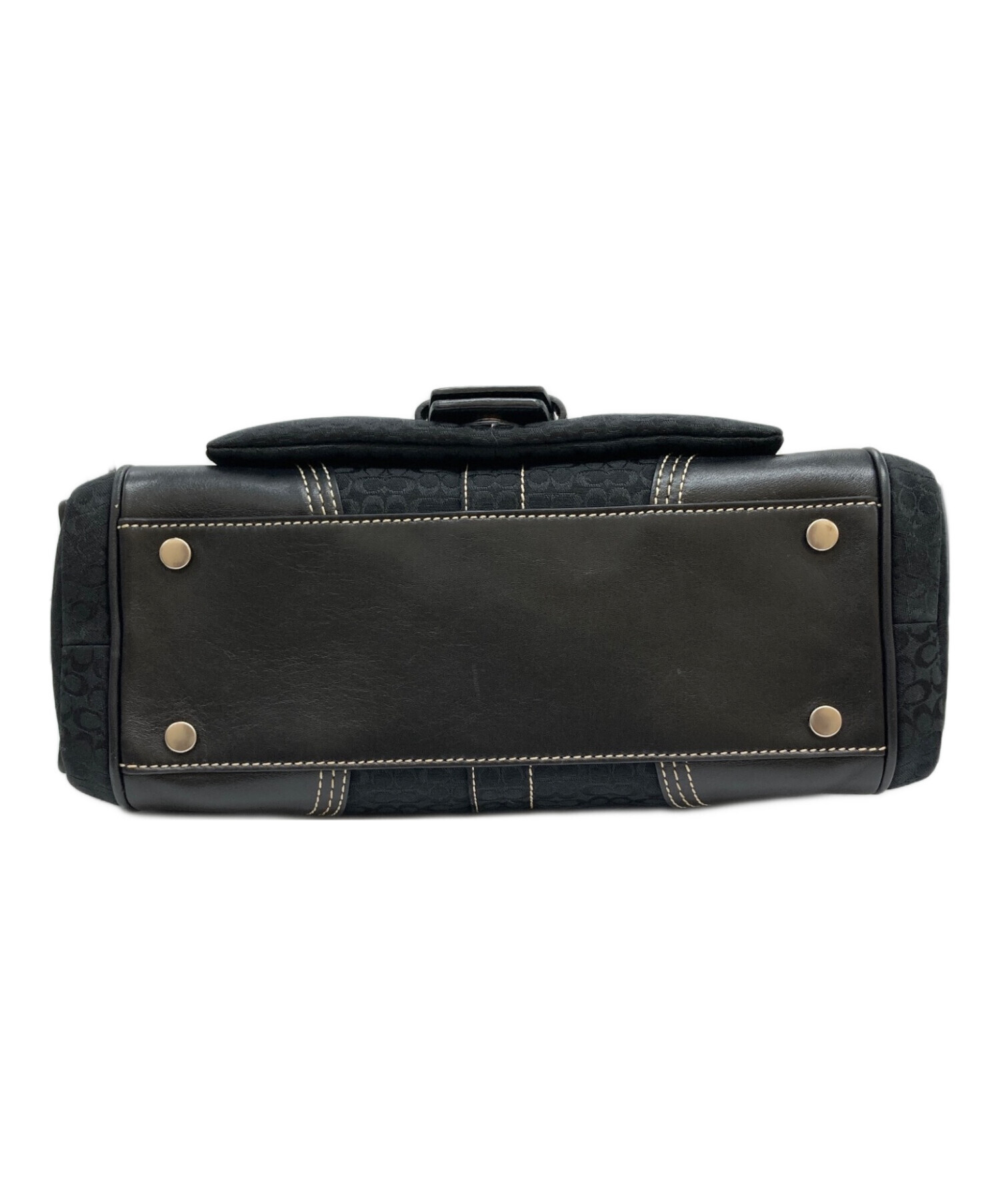 中古・古着通販】COACH (コーチ) レザーコンビシグネチャー