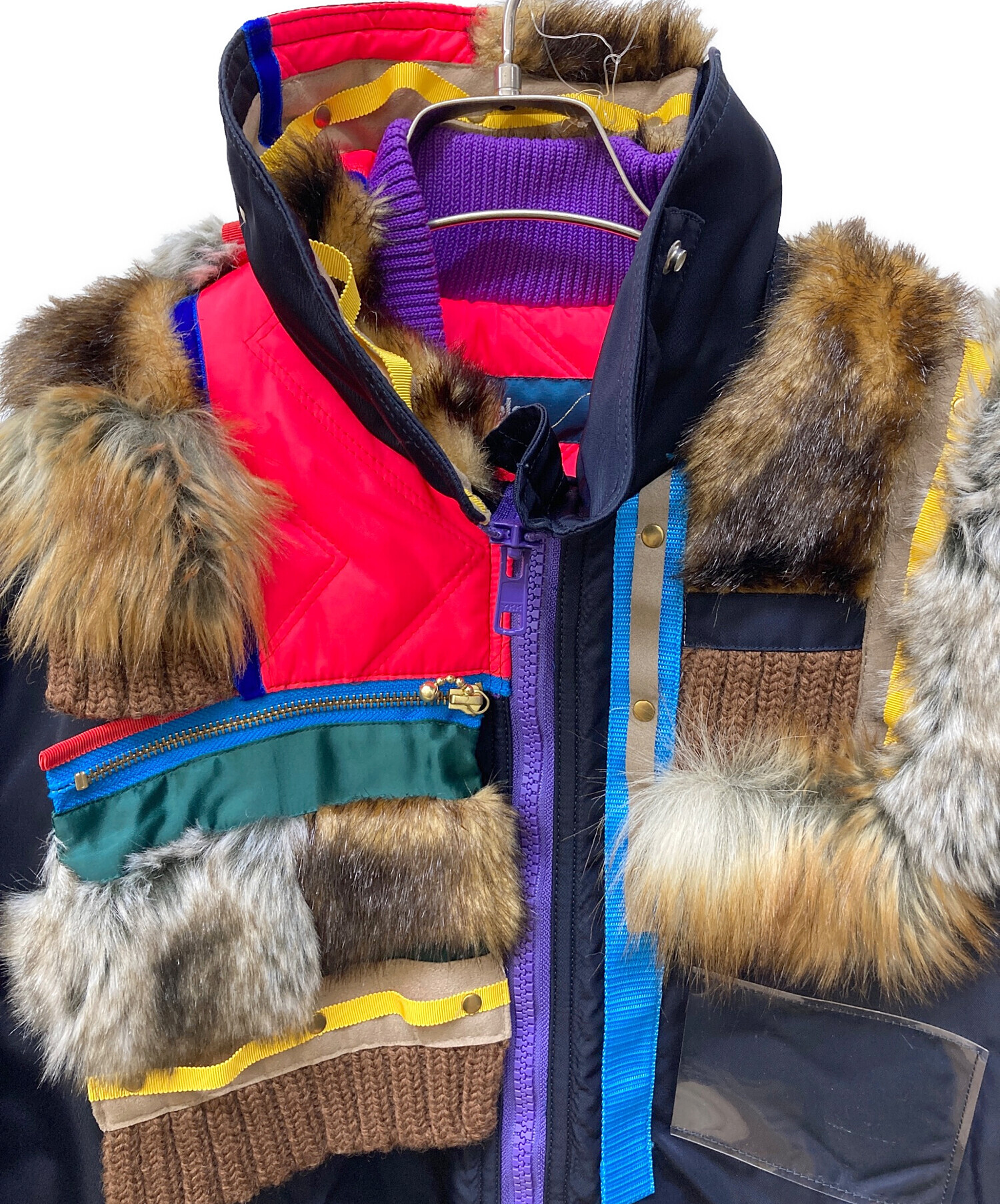 中古・古着通販】KOLOR (カラー) ファードッキングブルゾン パープル