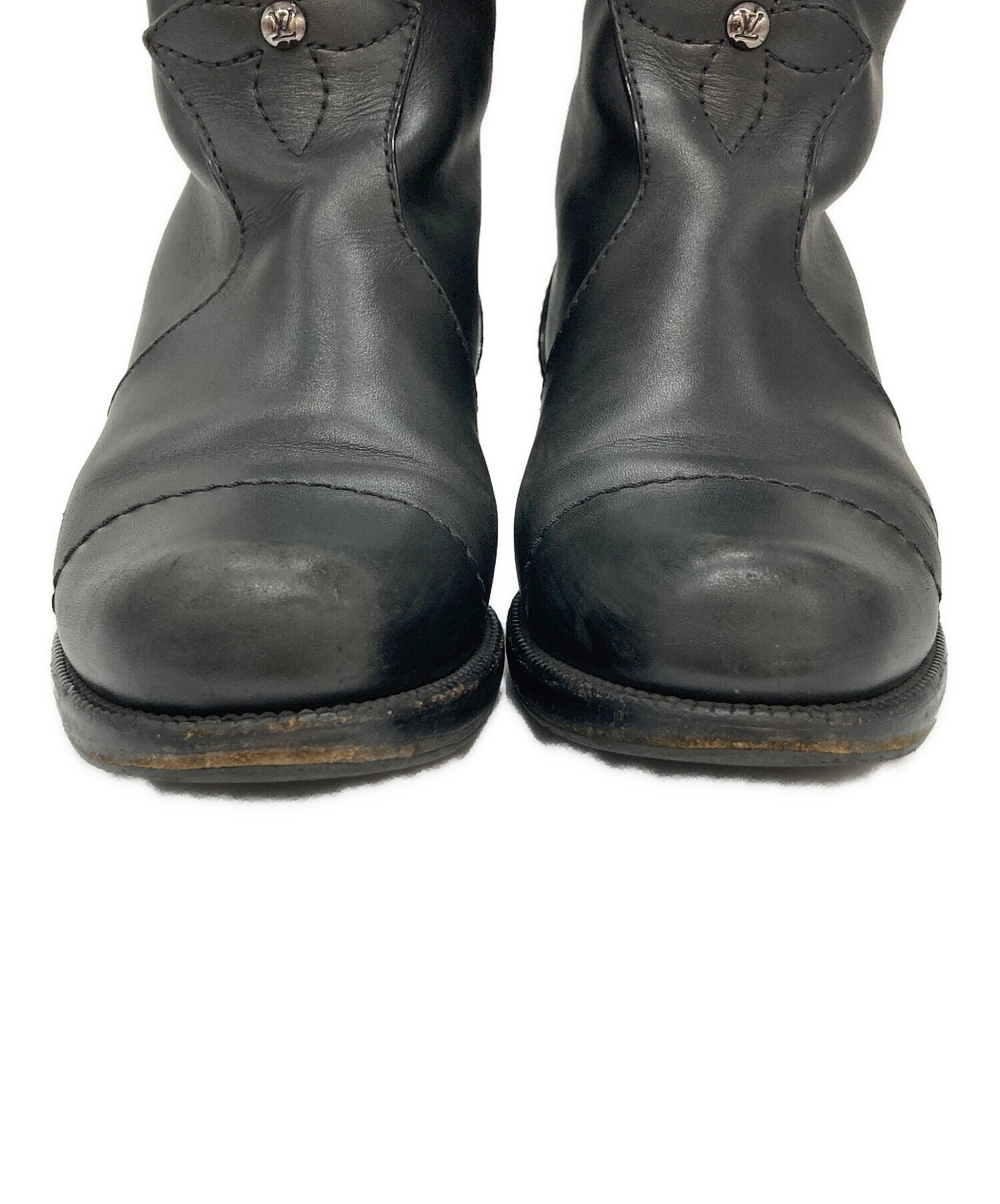 中古・古着通販】LOUIS VUITTON (ルイ ヴィトン) レザーロングブーツ